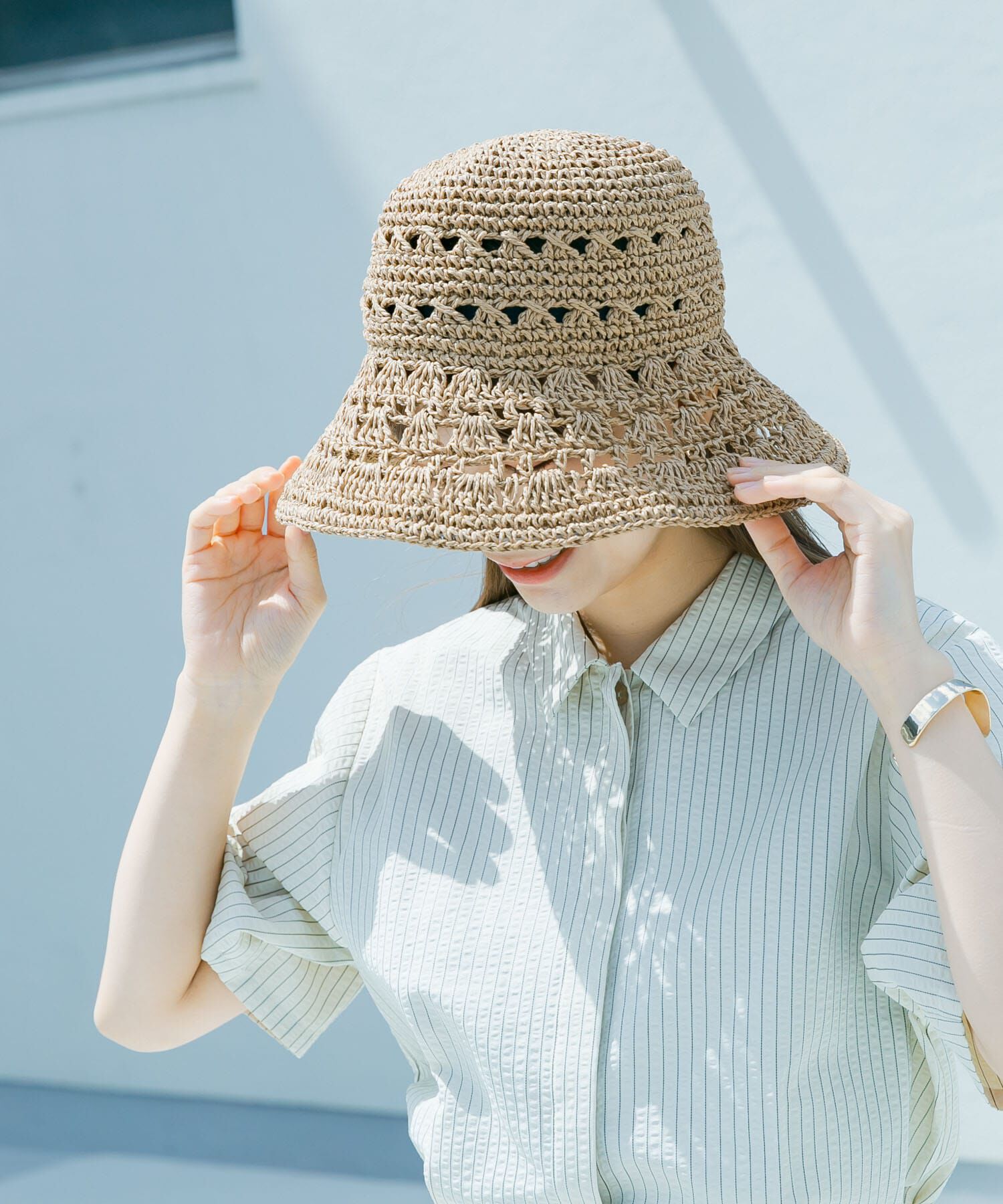 SMELLY「シェルアミモチーフハット」|ハット|