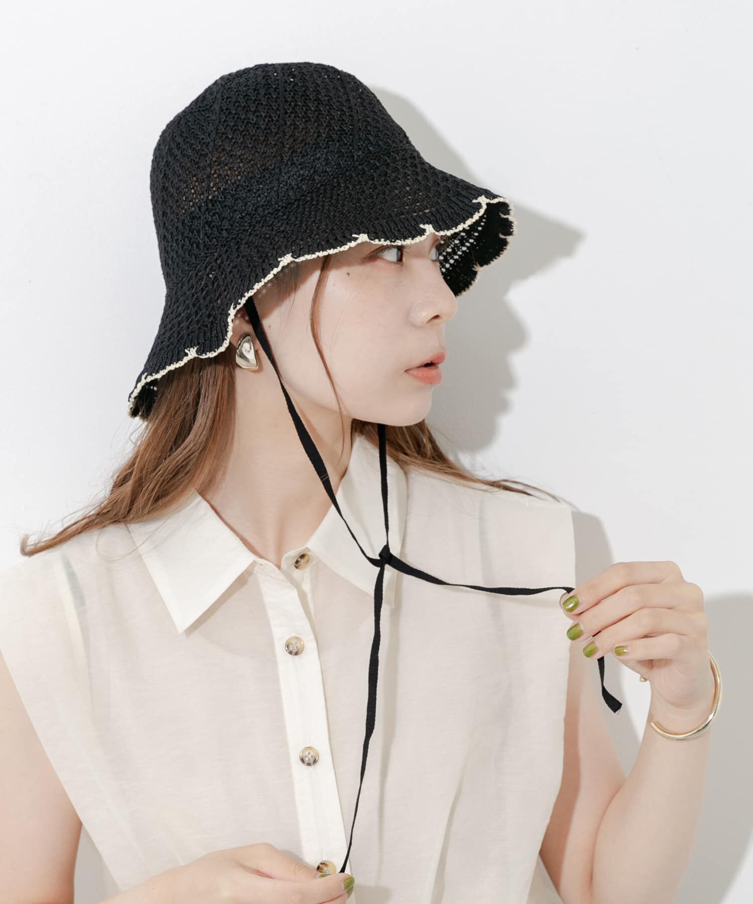 SMELLY「スカラップチューリップハット」|ハット|