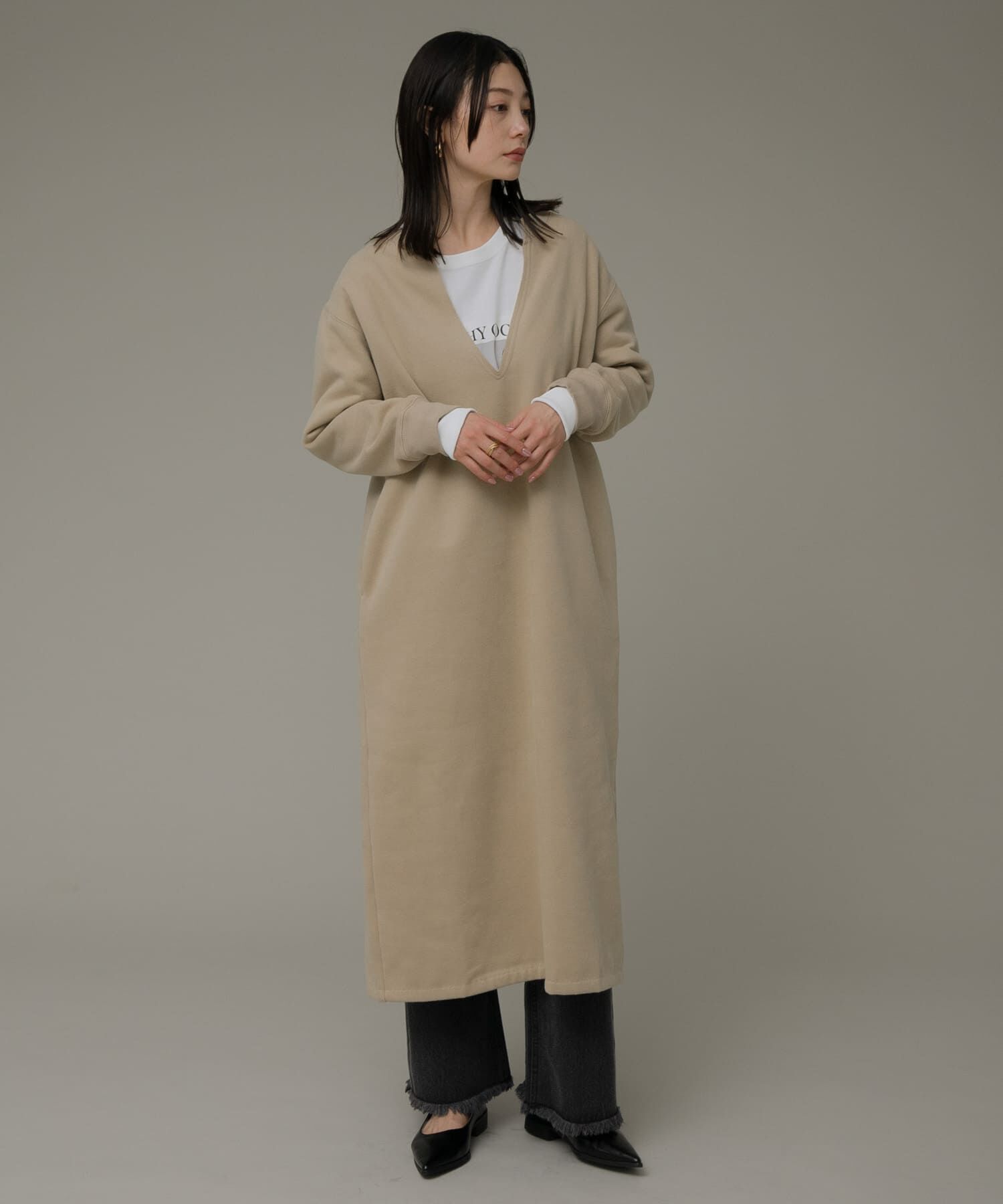 Sonny Label 「Vネックスウェットワンピース」|ワンピース|