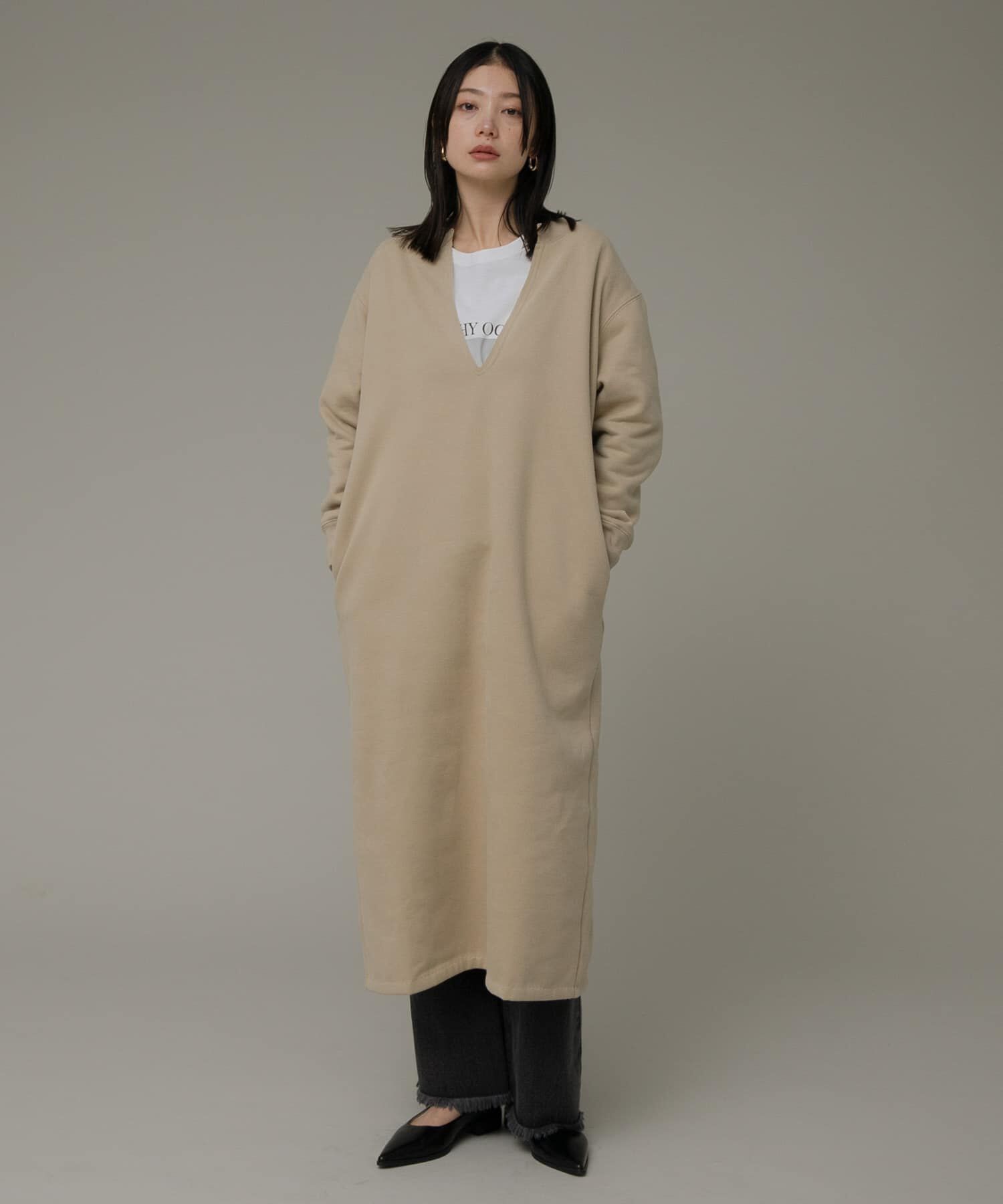 Sonny Label 「Vネックスウェットワンピース」|ワンピース|