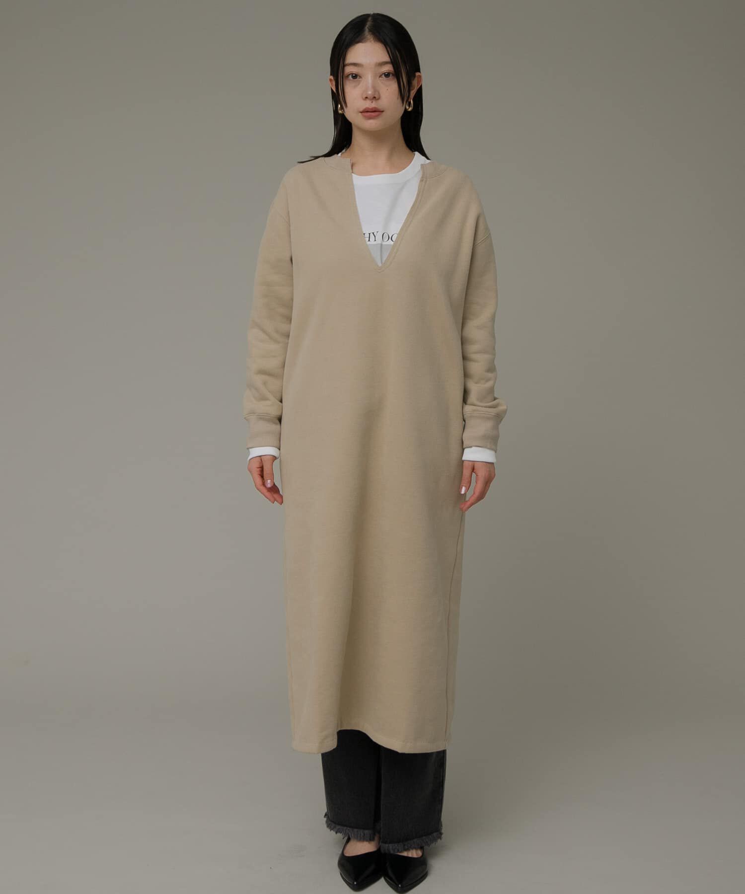 Sonny Label 「Vネックスウェットワンピース」|ワンピース|