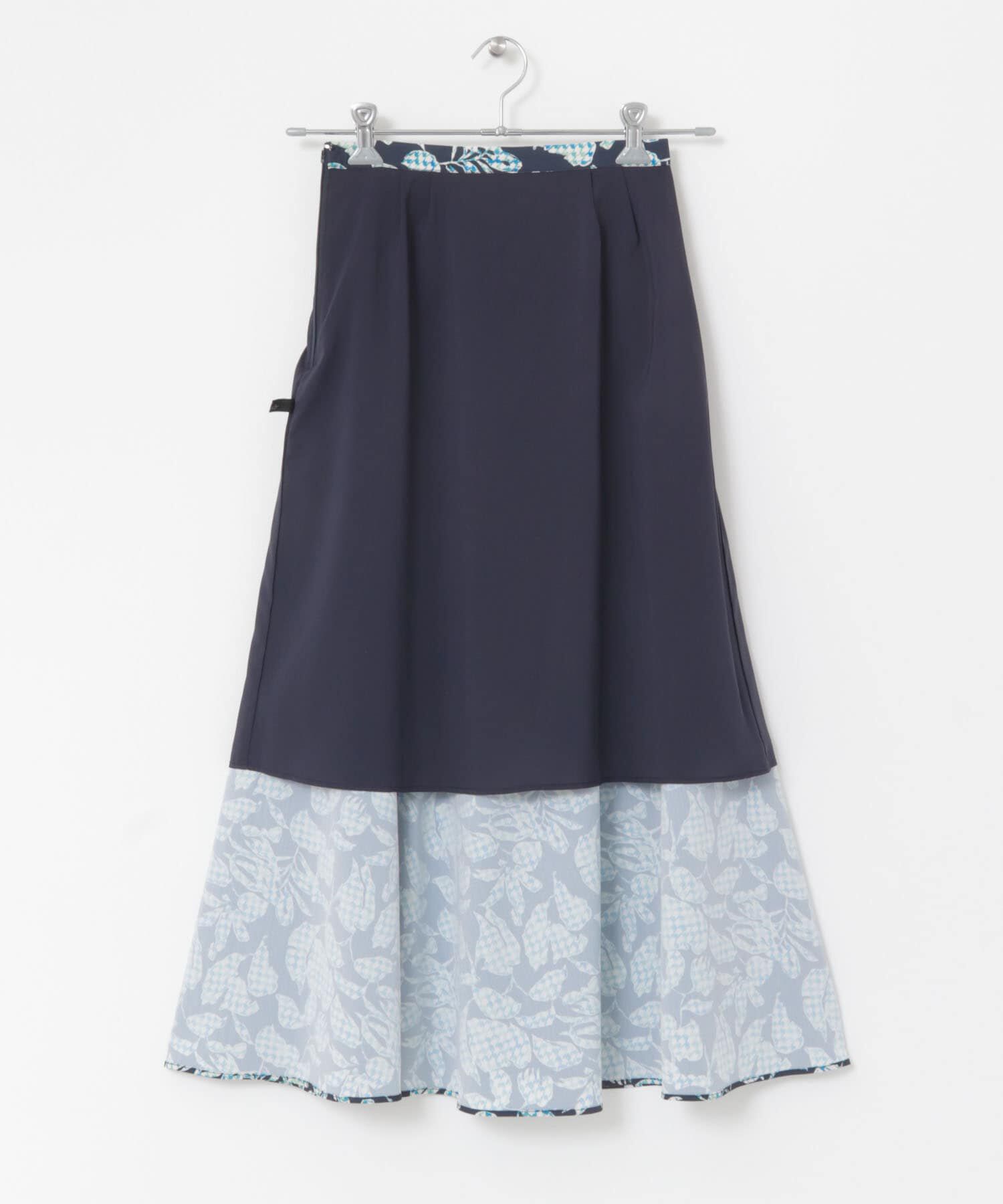 URBAN RESEARCH ROSSO「ミックスリーフプリントスカート」|スカート|