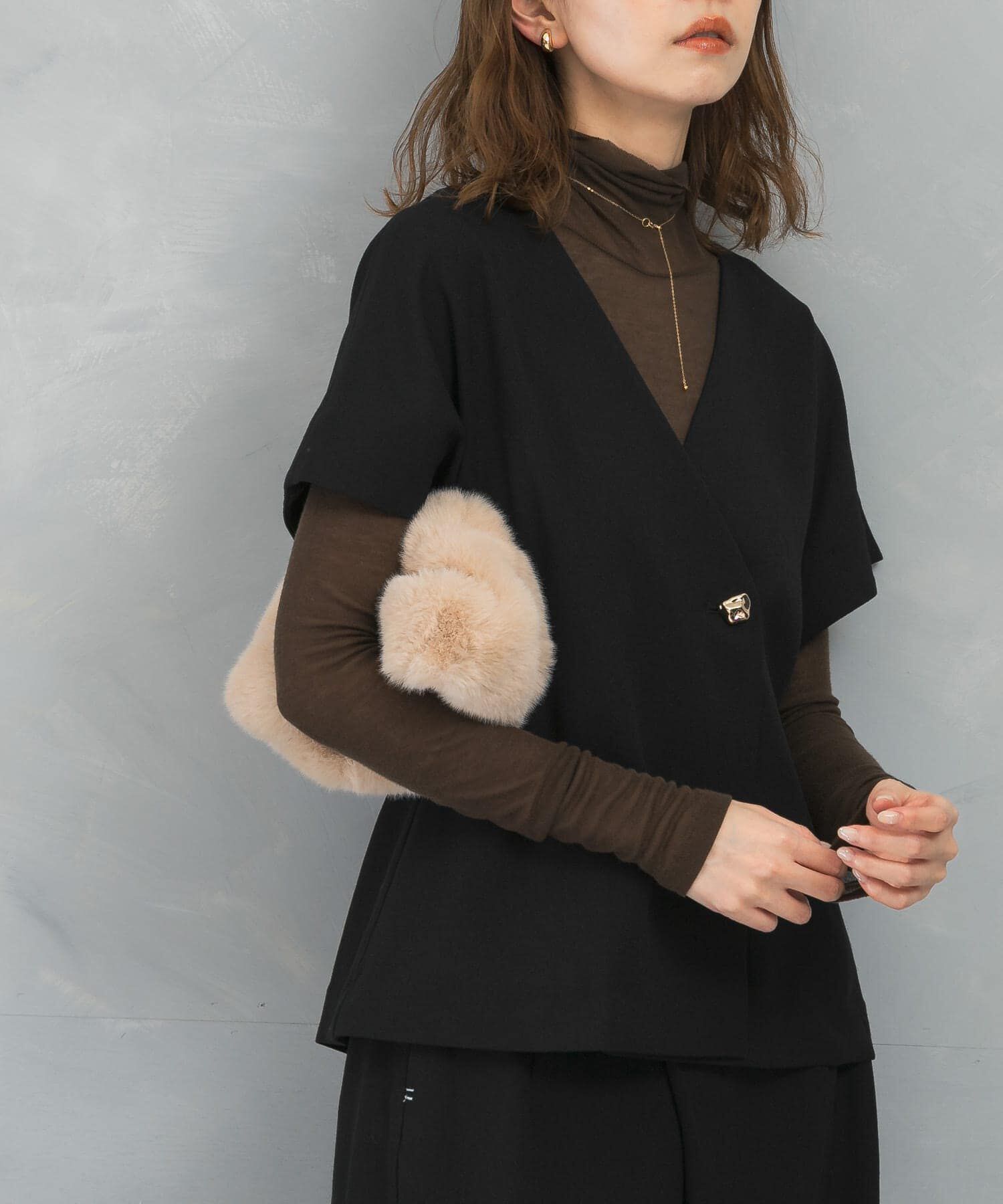 URBAN RESEARCH ROSSO「Vネックベスト」|ベスト・ジレ|ブラック