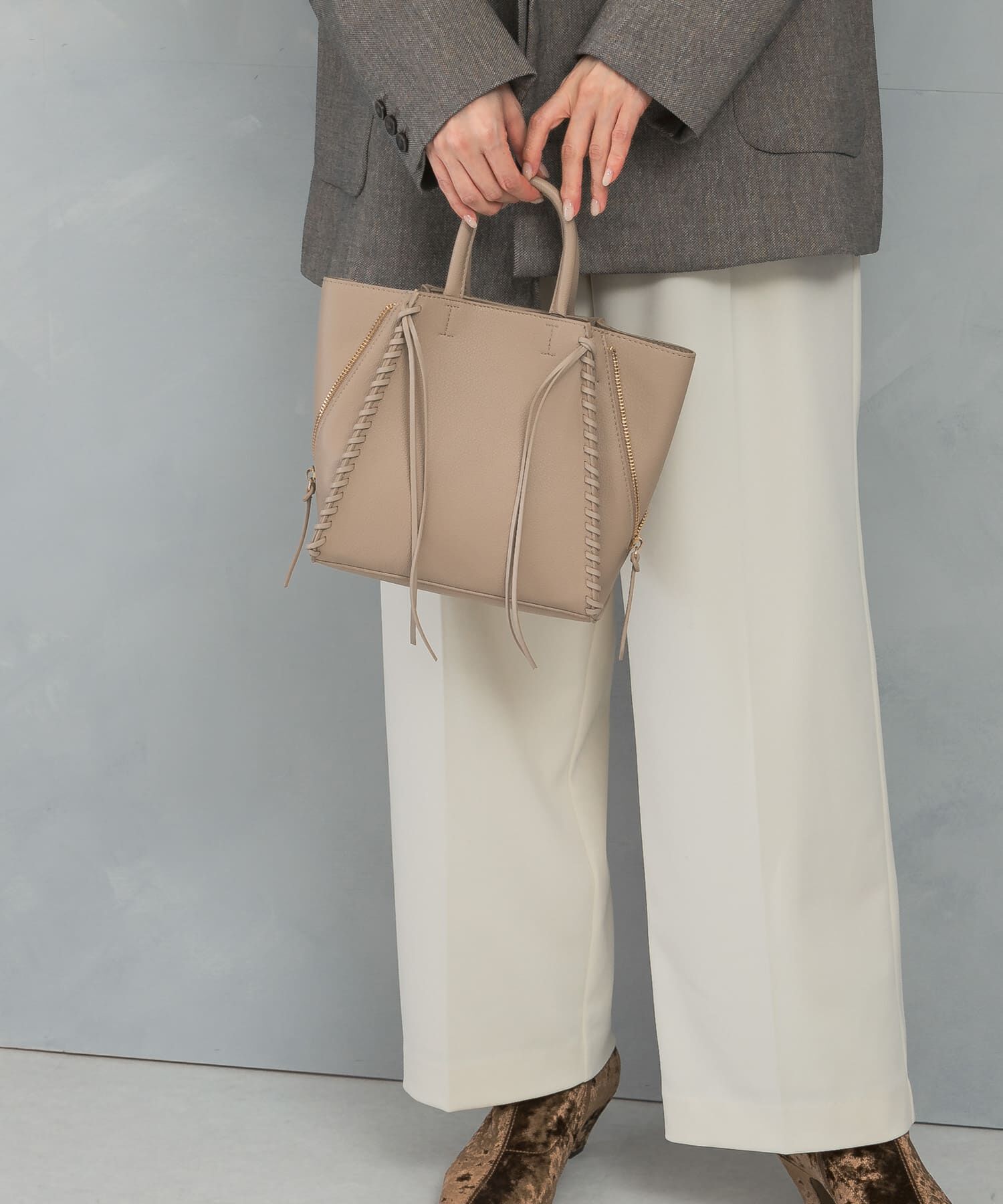 URBAN RESEARCH ROSSO「サイドジップミニトート」|ショルダー・メッセンジャー|