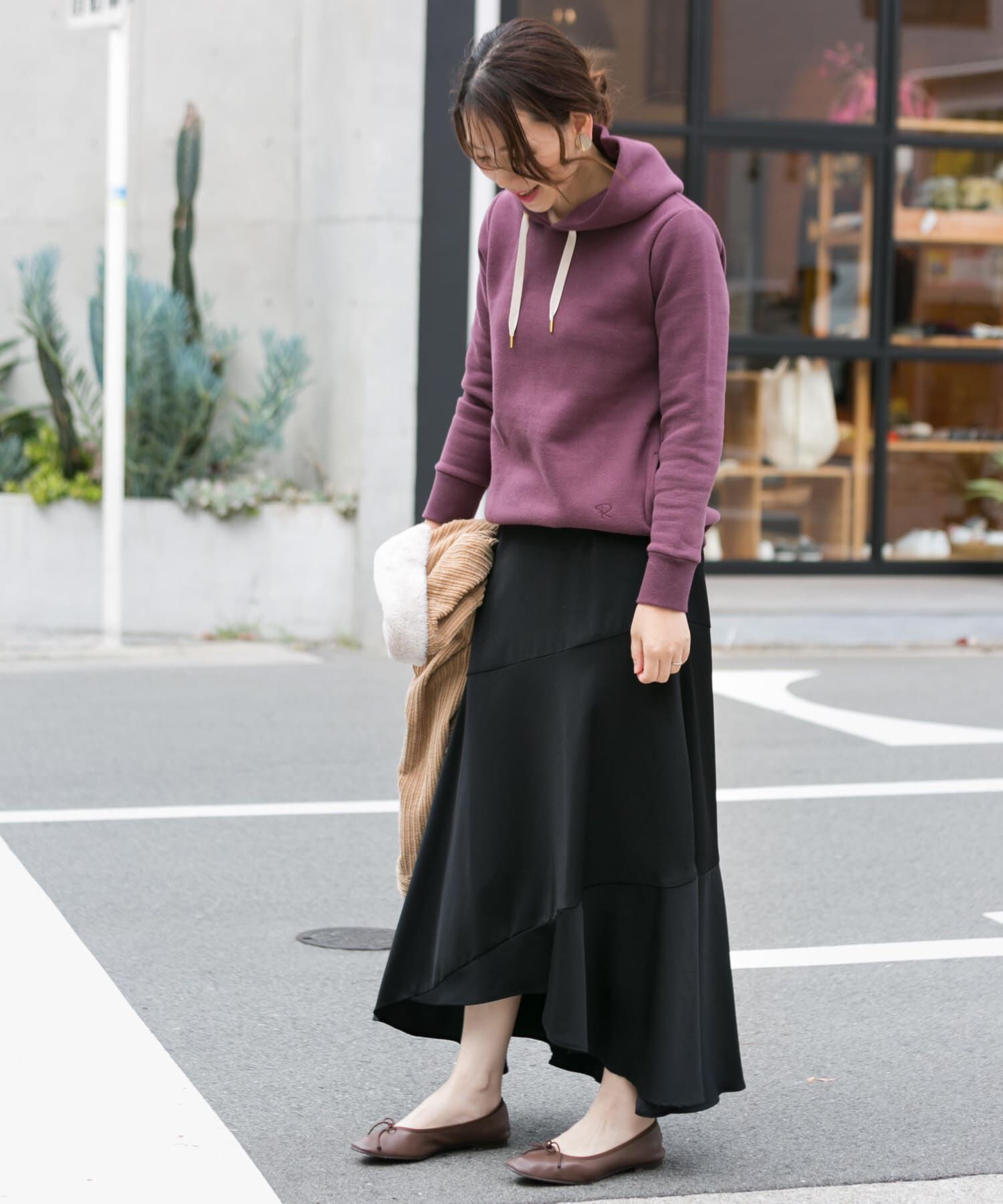 URBAN RESEARCH ROSSO「ヘムフレアマキシスカート&there4;」|スカート|