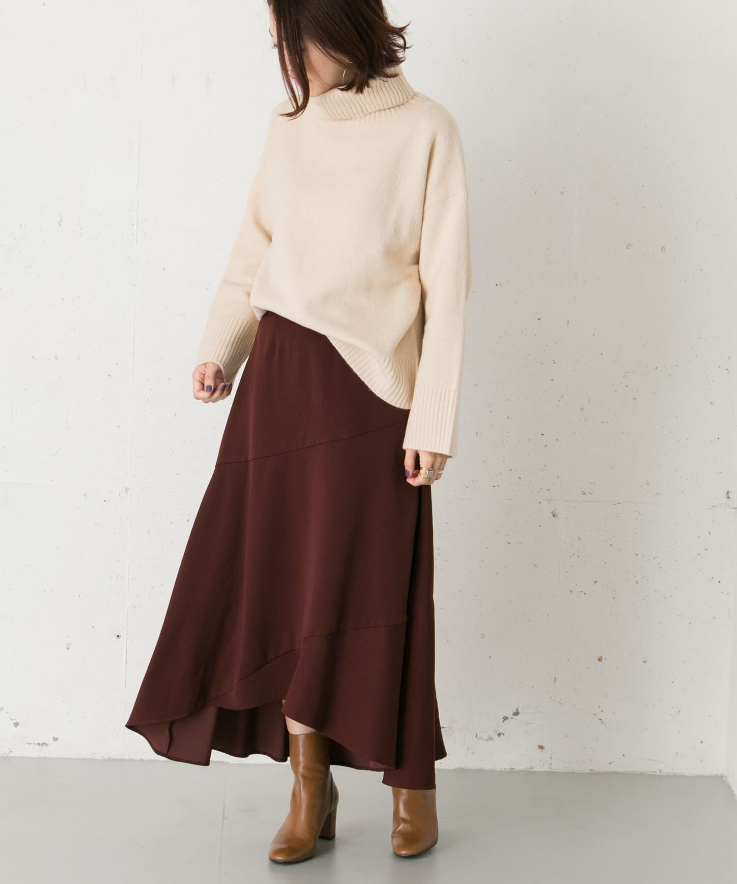 URBAN RESEARCH ROSSO「ヘムフレアマキシスカート&there4;」|スカート|