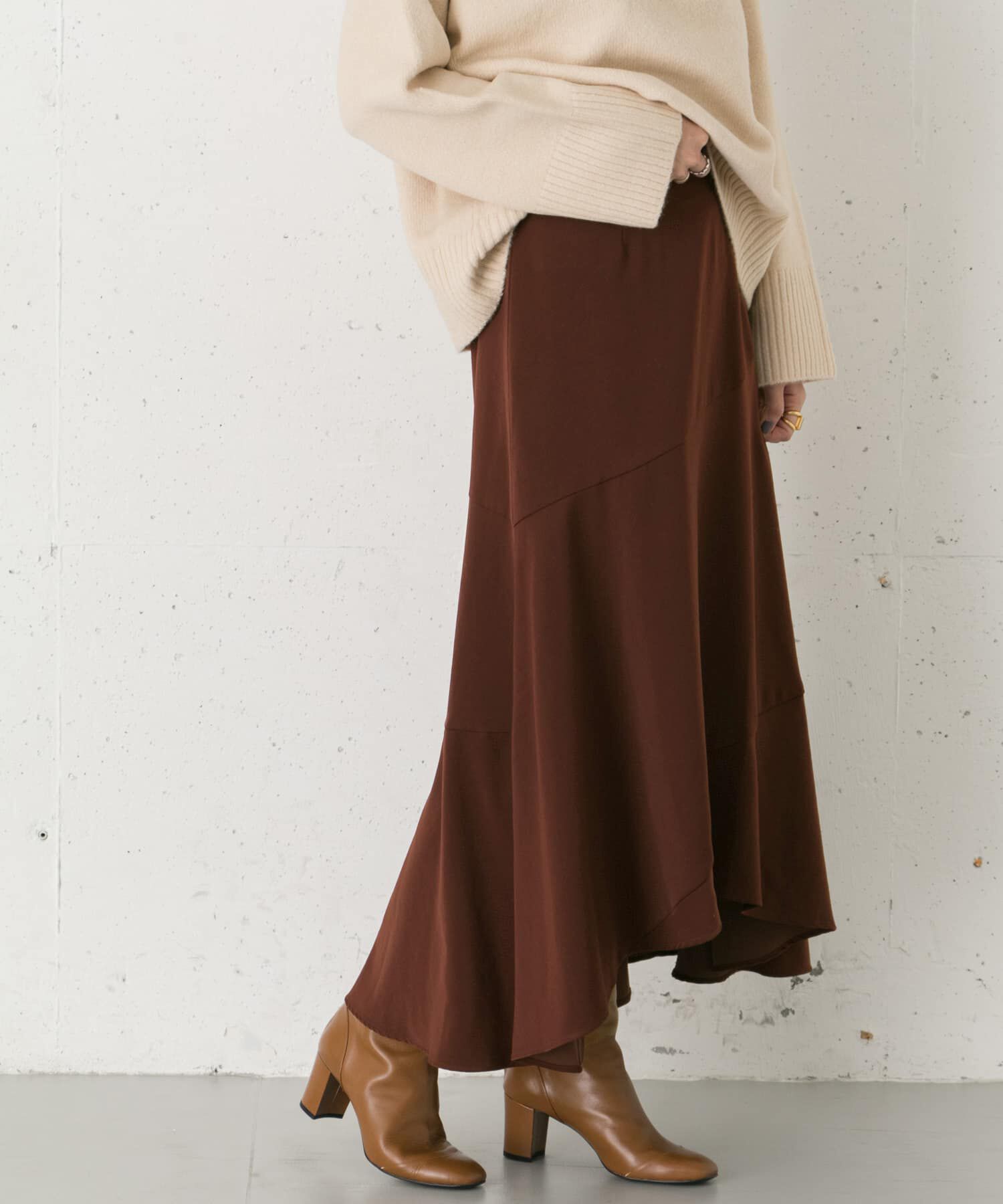 URBAN RESEARCH ROSSO「ヘムフレアマキシスカート&there4;」|スカート|