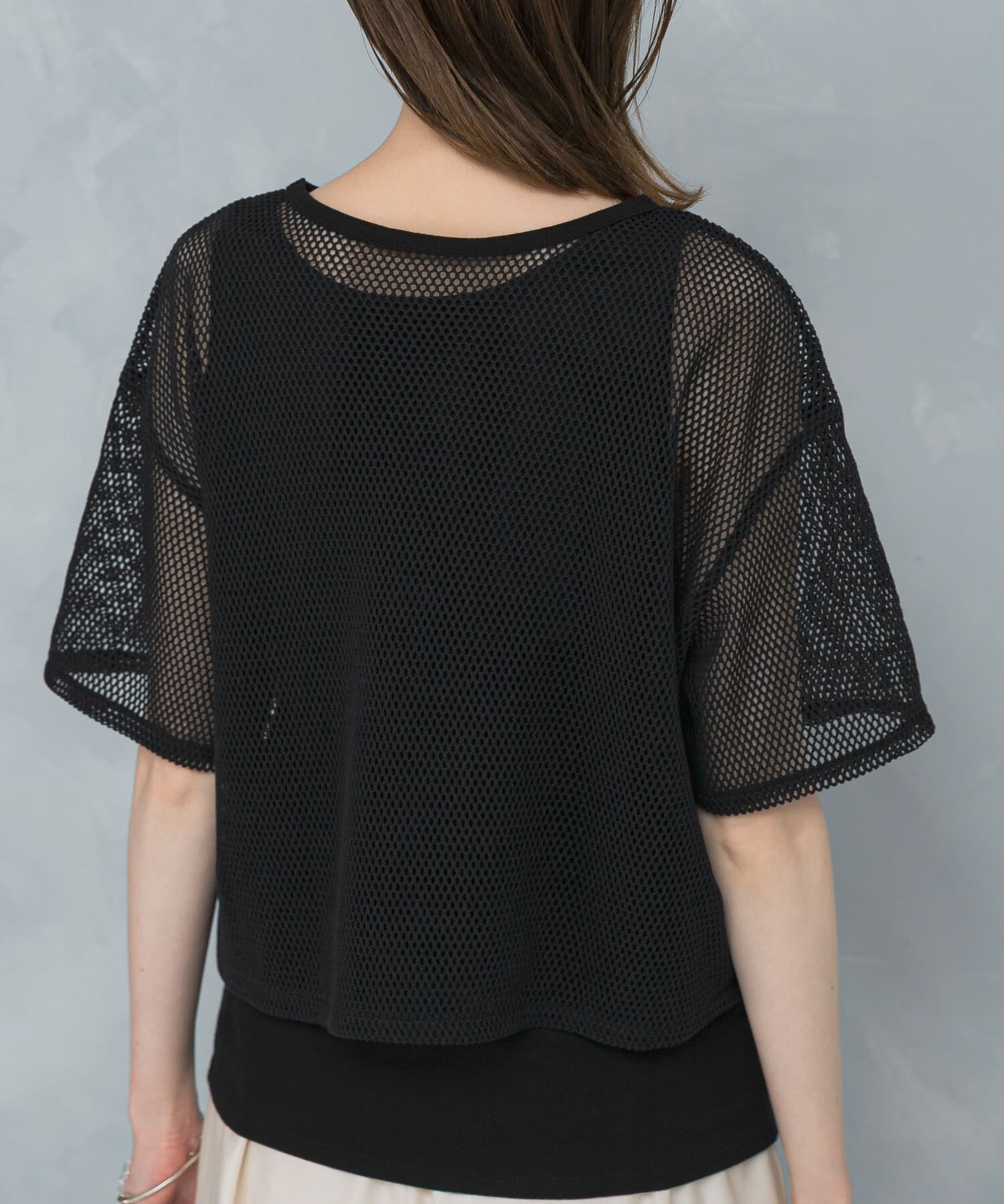 URBAN RESEARCH ROSSO「レイヤードメッシュカットソー」|Tシャツ・カットソー|