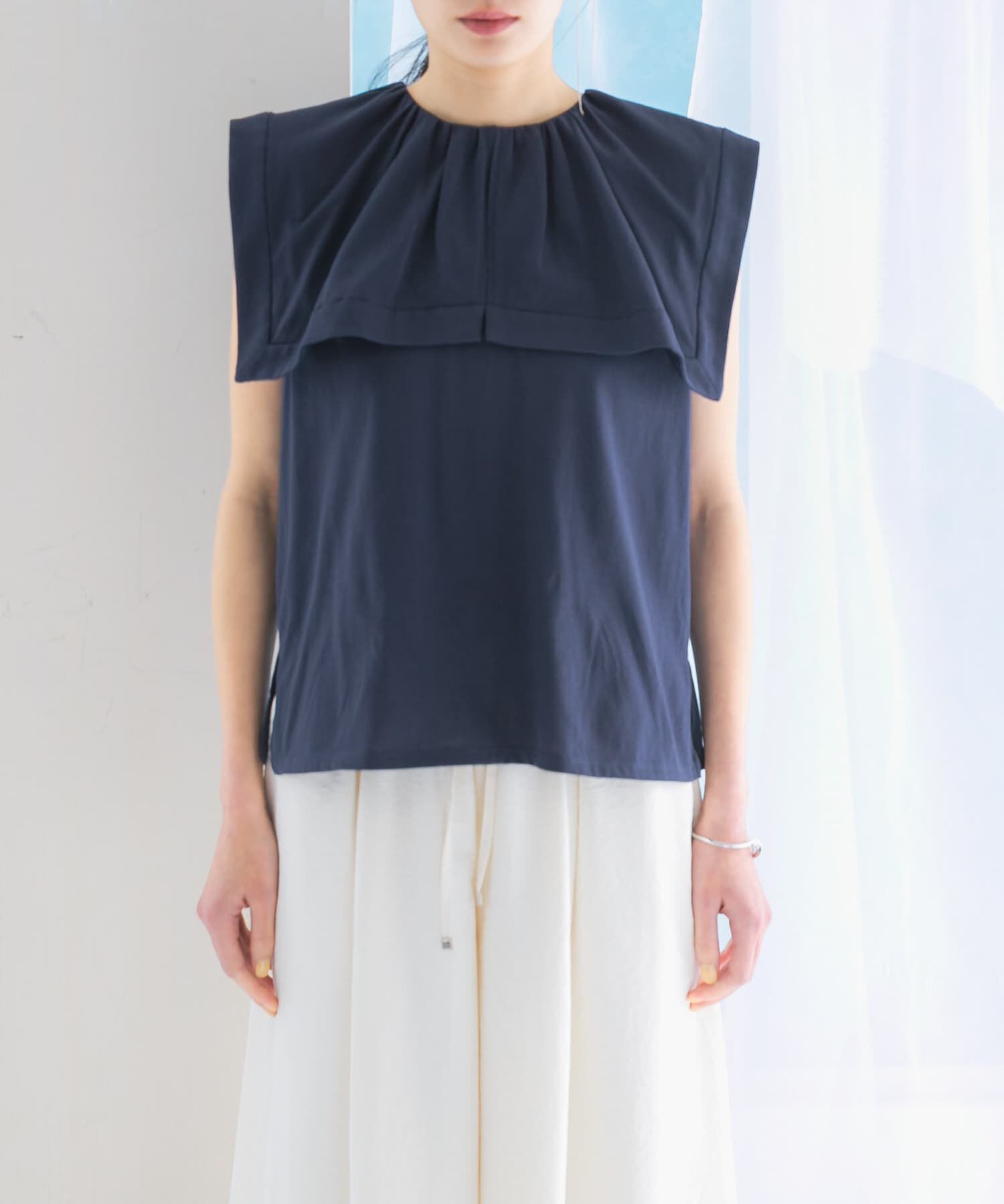 URBAN RESEARCH ROSSO「ケープデザインTシャツ」|Tシャツ・カットソー|