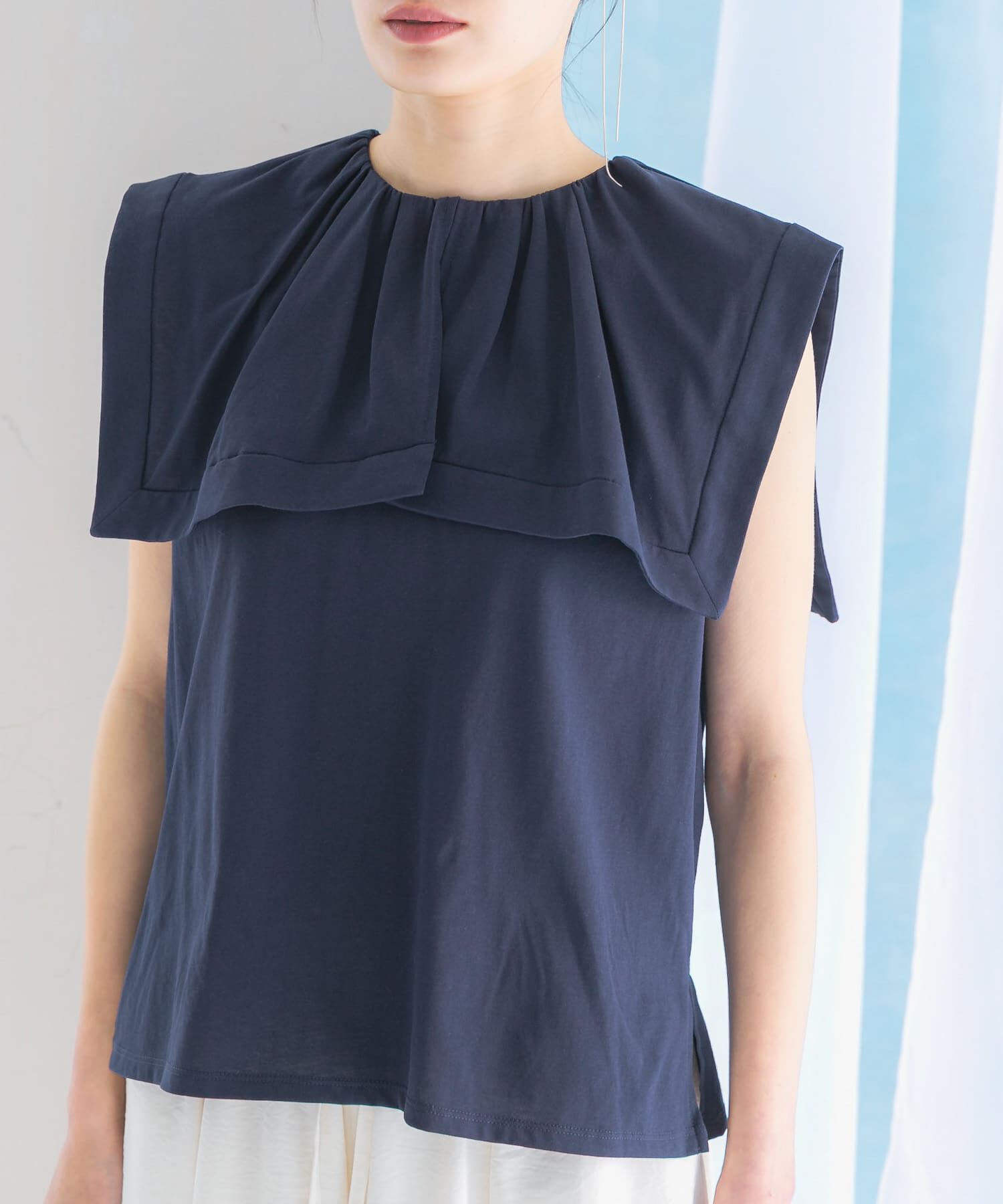 URBAN RESEARCH ROSSO「ケープデザインTシャツ」|Tシャツ・カットソー|