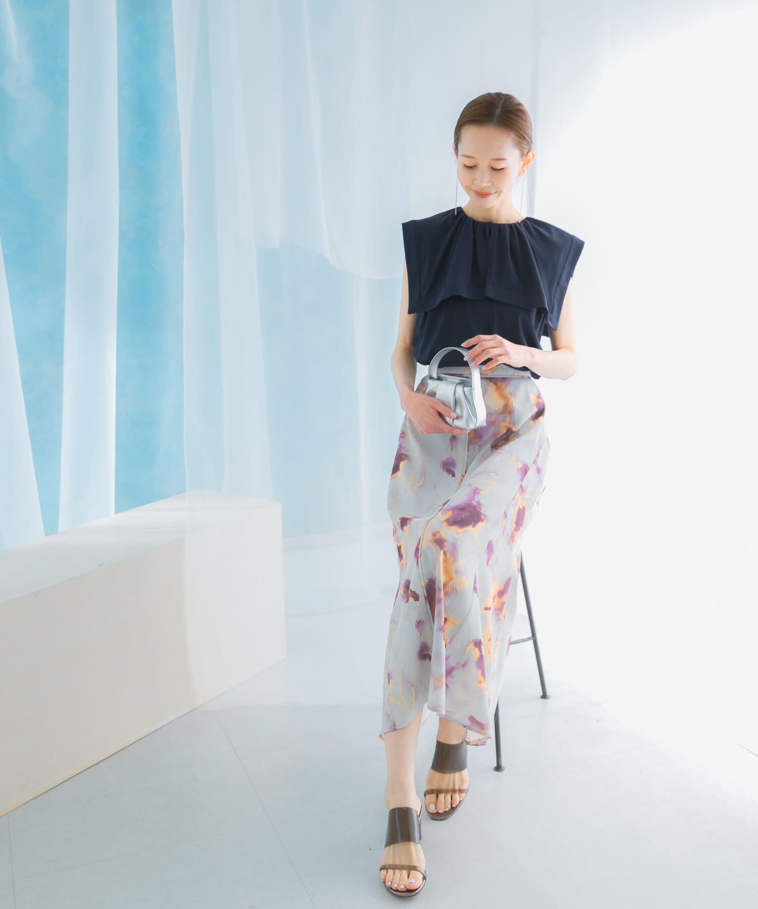 URBAN RESEARCH ROSSO「ケープデザインTシャツ」|Tシャツ・カットソー|