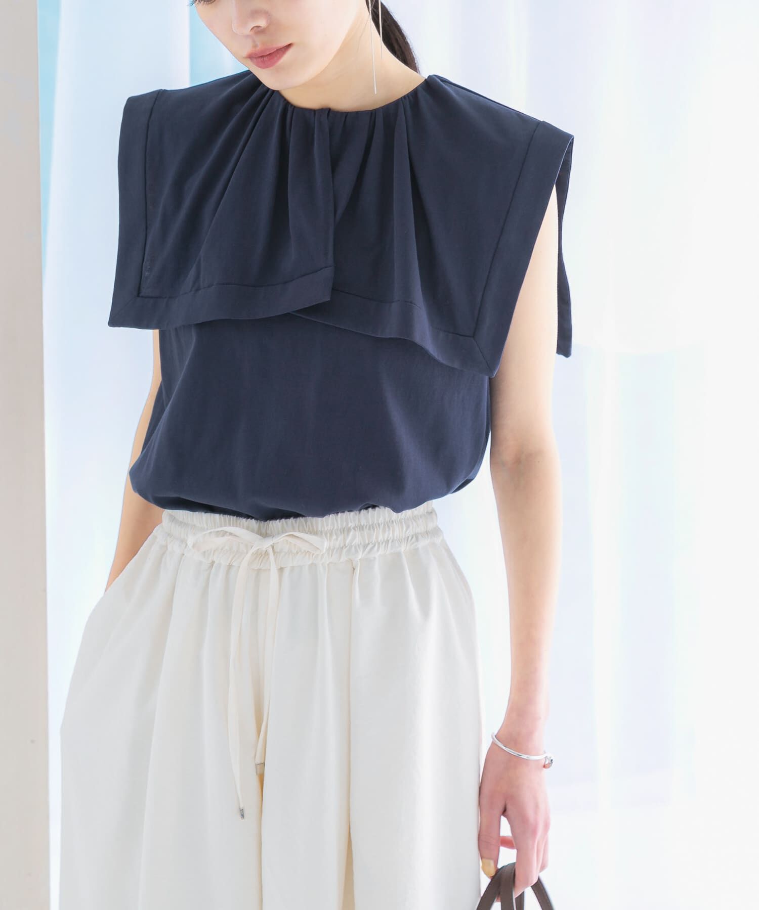 URBAN RESEARCH ROSSO「ケープデザインTシャツ」|Tシャツ・カットソー|