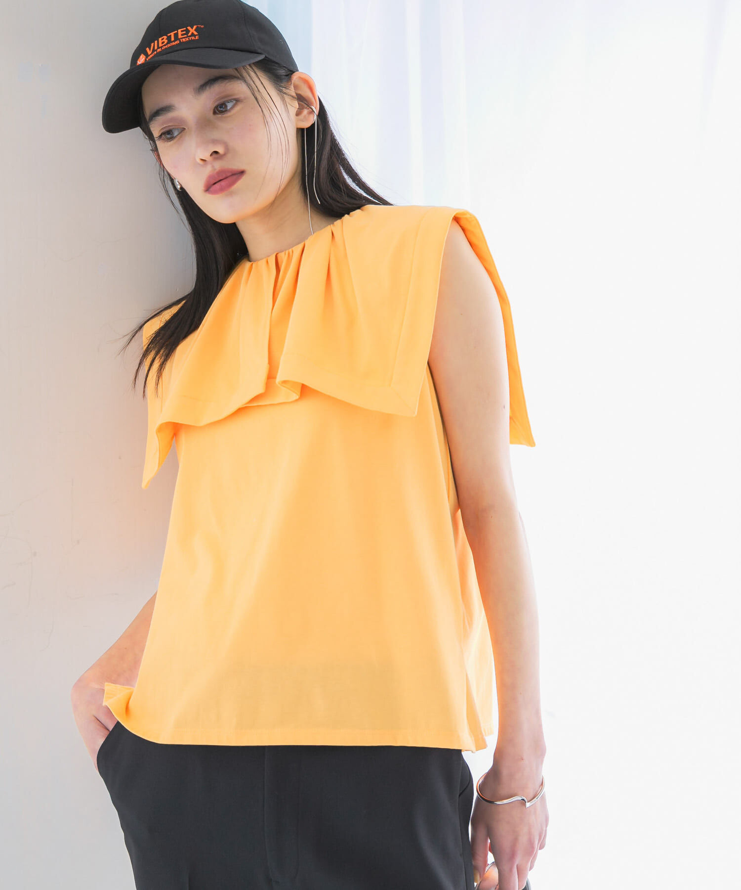 URBAN RESEARCH ROSSO「ケープデザインTシャツ」|Tシャツ・カットソー|