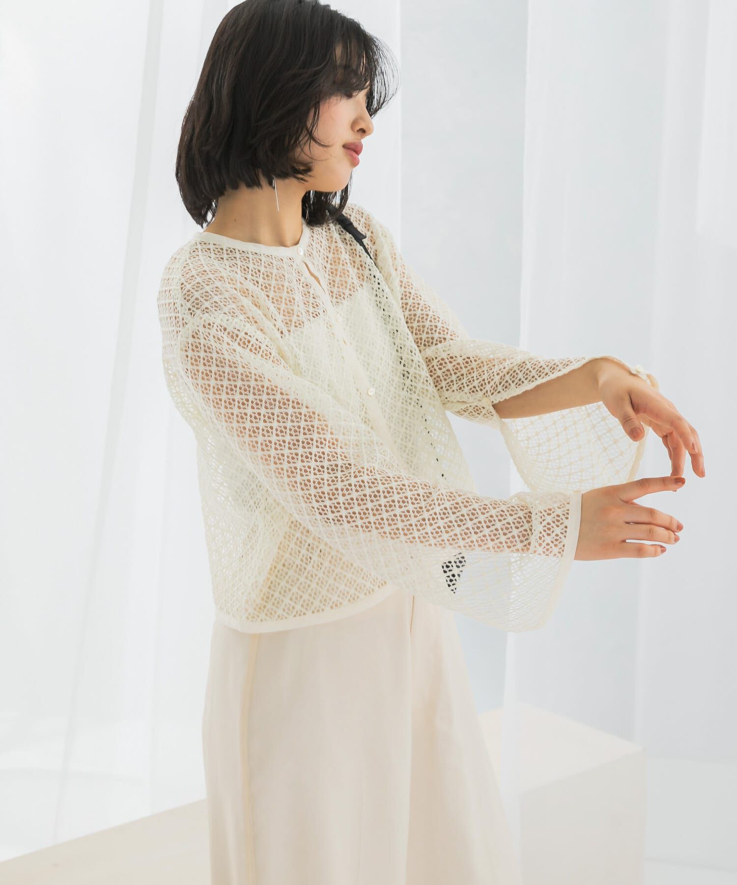 URBAN RESEARCH ROSSO「メッシュレーストップス」|その他|