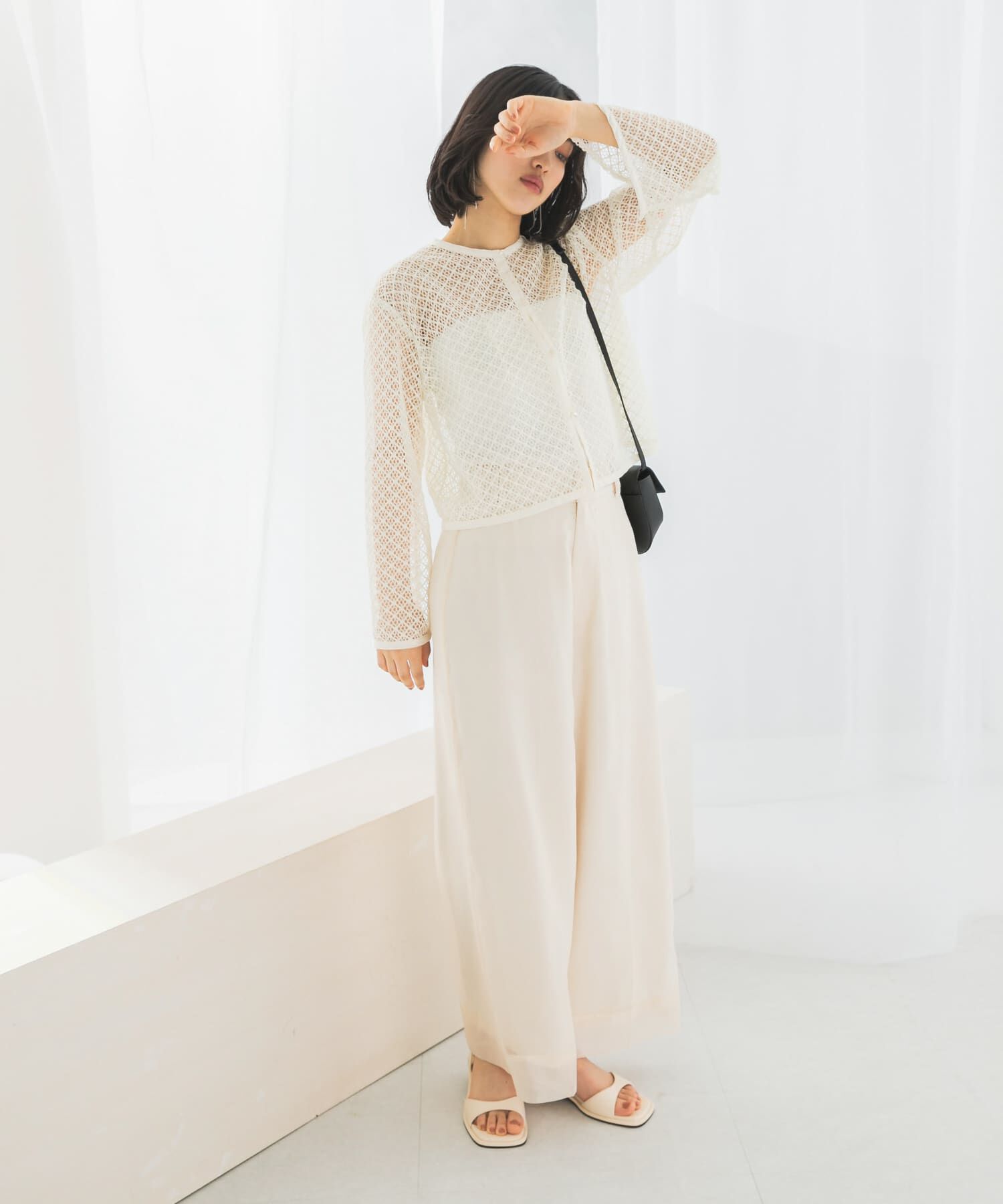 URBAN RESEARCH ROSSO「メッシュレーストップス」|その他|