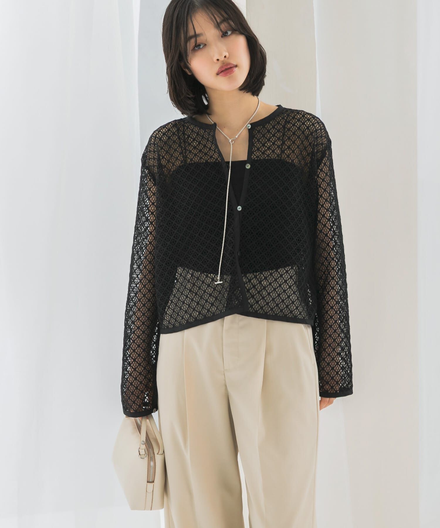 URBAN RESEARCH ROSSO「メッシュレーストップス」|その他|