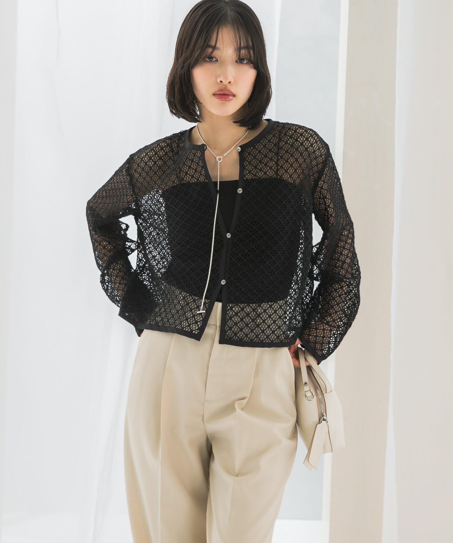 URBAN RESEARCH ROSSO「メッシュレーストップス」|その他|