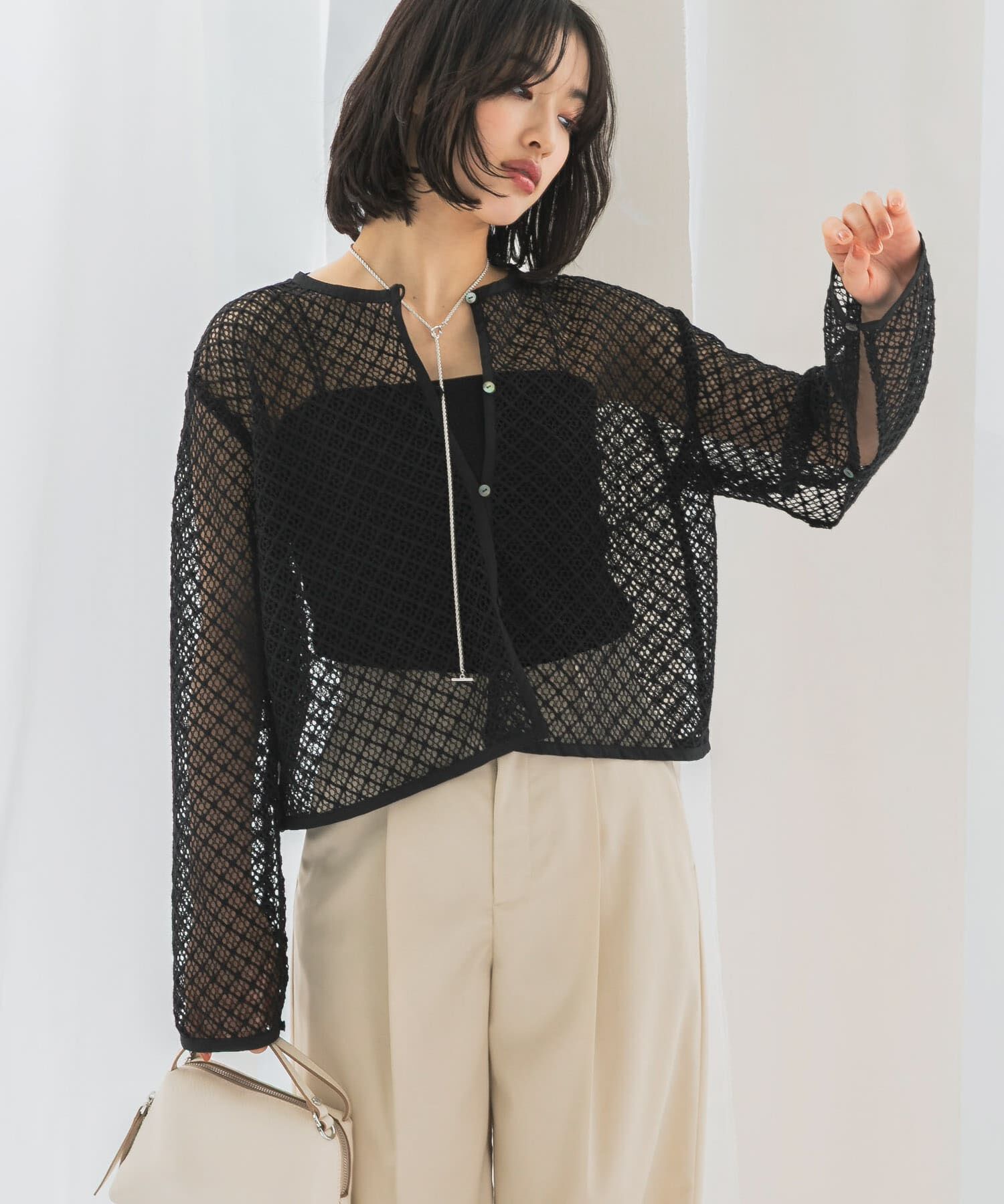 URBAN RESEARCH ROSSO「メッシュレーストップス」|その他|