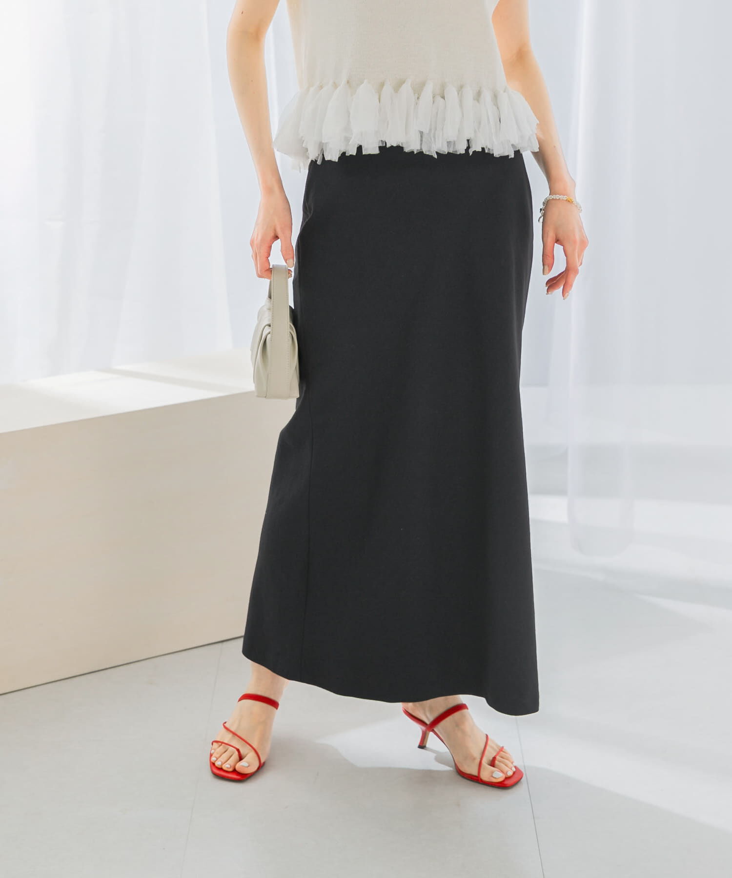 URBAN RESEARCH ROSSO「接触冷感リネン混バイヤススカート」|スカート|