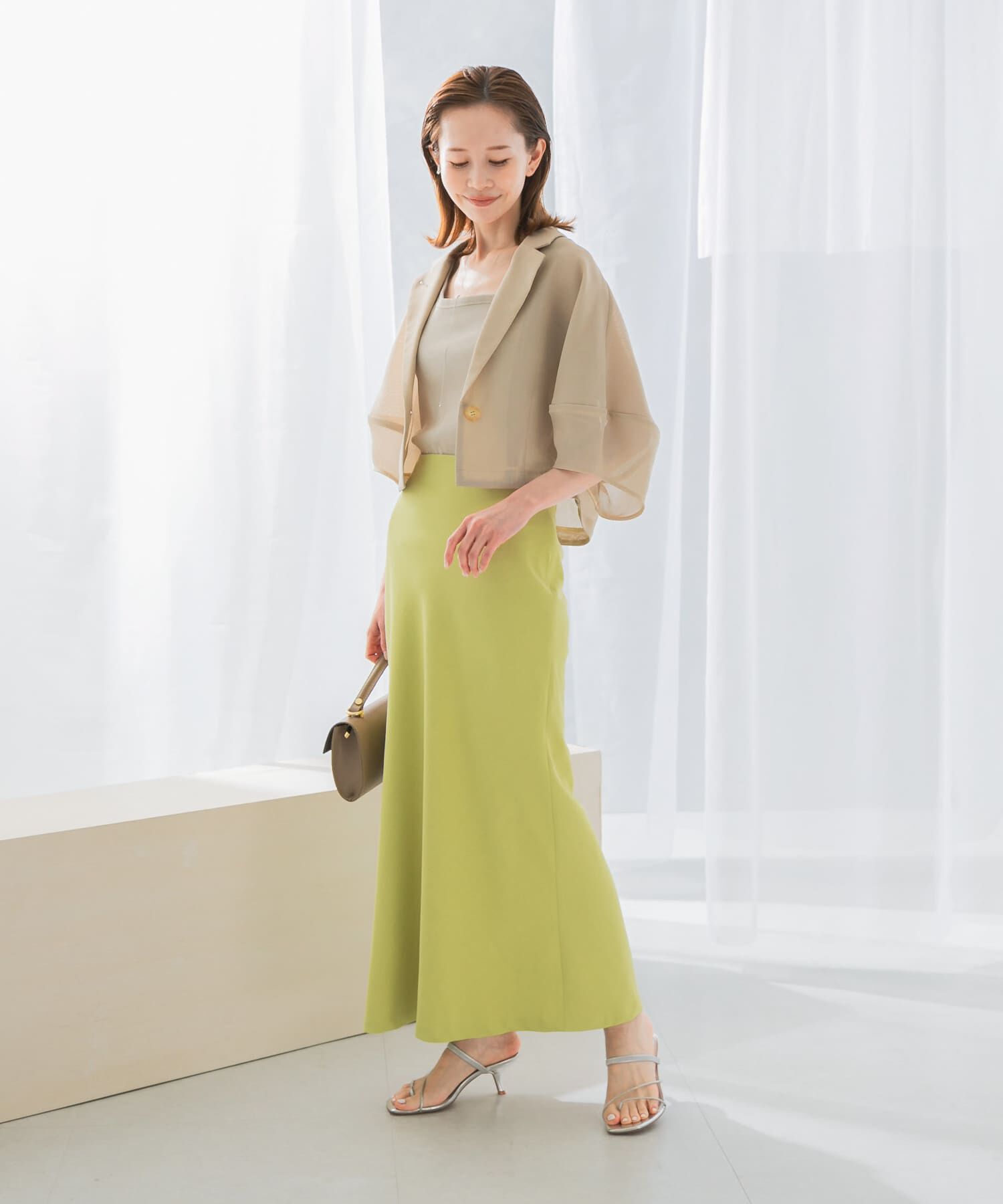 URBAN RESEARCH ROSSO「接触冷感リネン混バイヤススカート」|スカート|