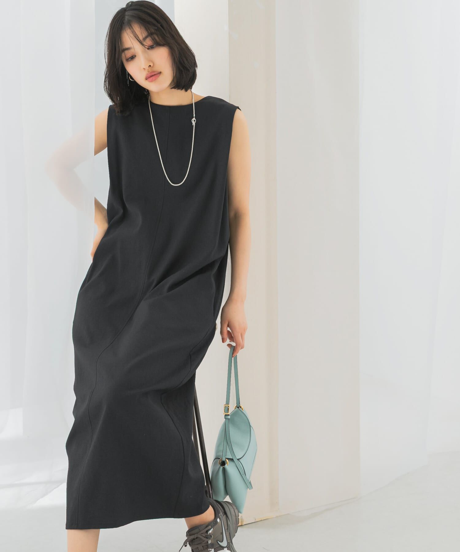 URBAN RESEARCH ROSSO「接触冷感リネン混ストレートワンピース」|ワンピース|