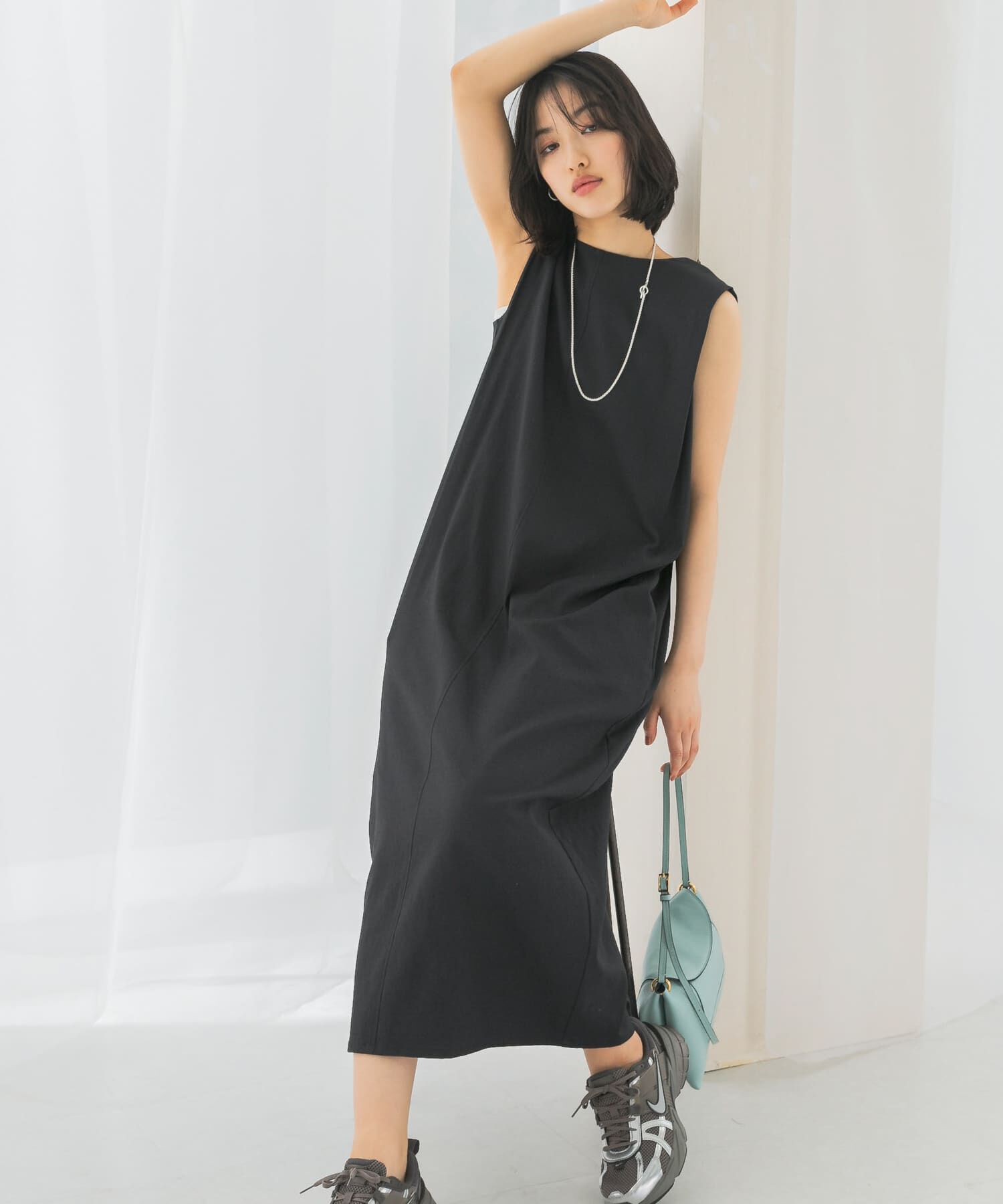 URBAN RESEARCH ROSSO「接触冷感リネン混ストレートワンピース」|ワンピース|