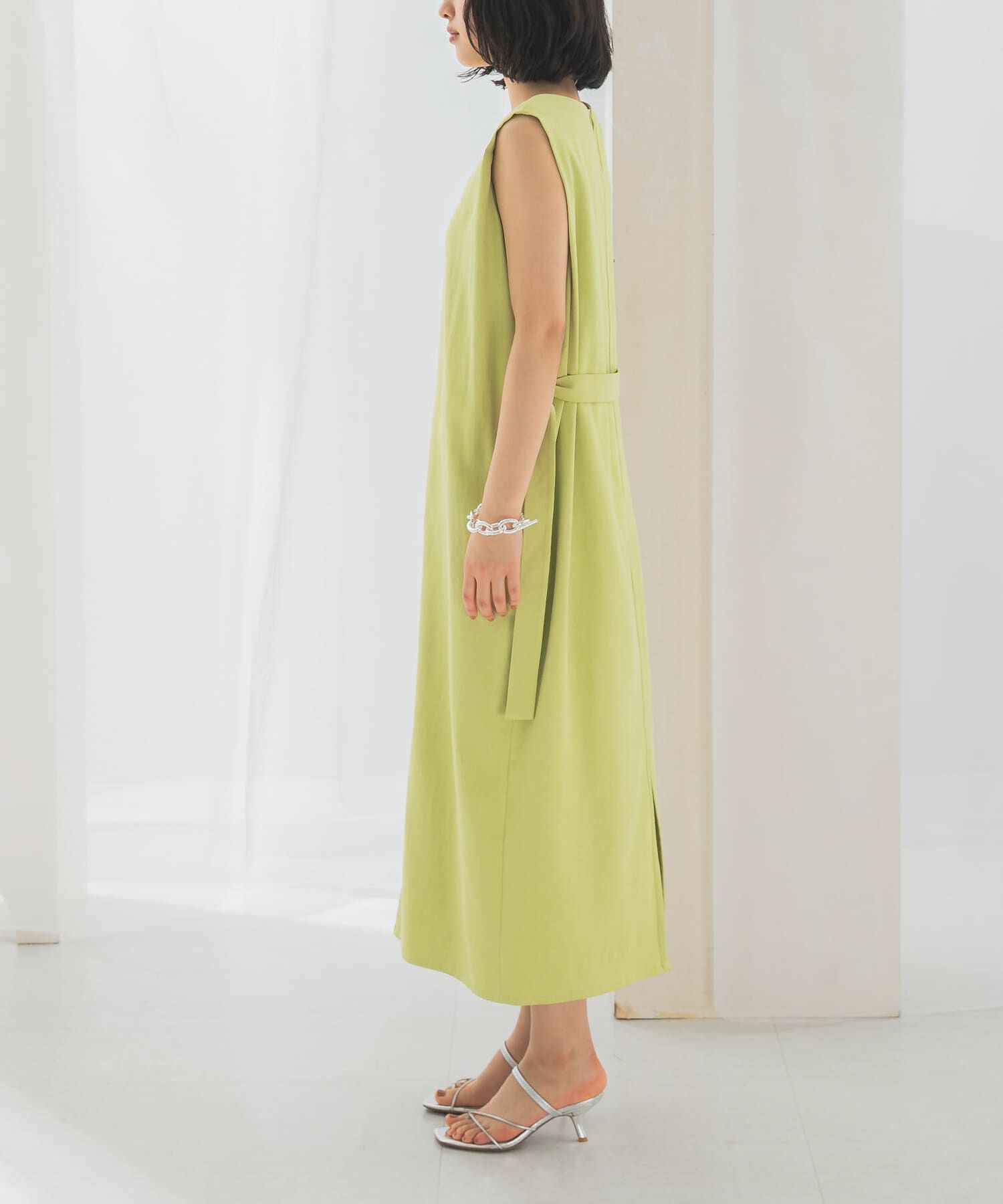 URBAN RESEARCH ROSSO「接触冷感リネン混ストレートワンピース」|ワンピース|