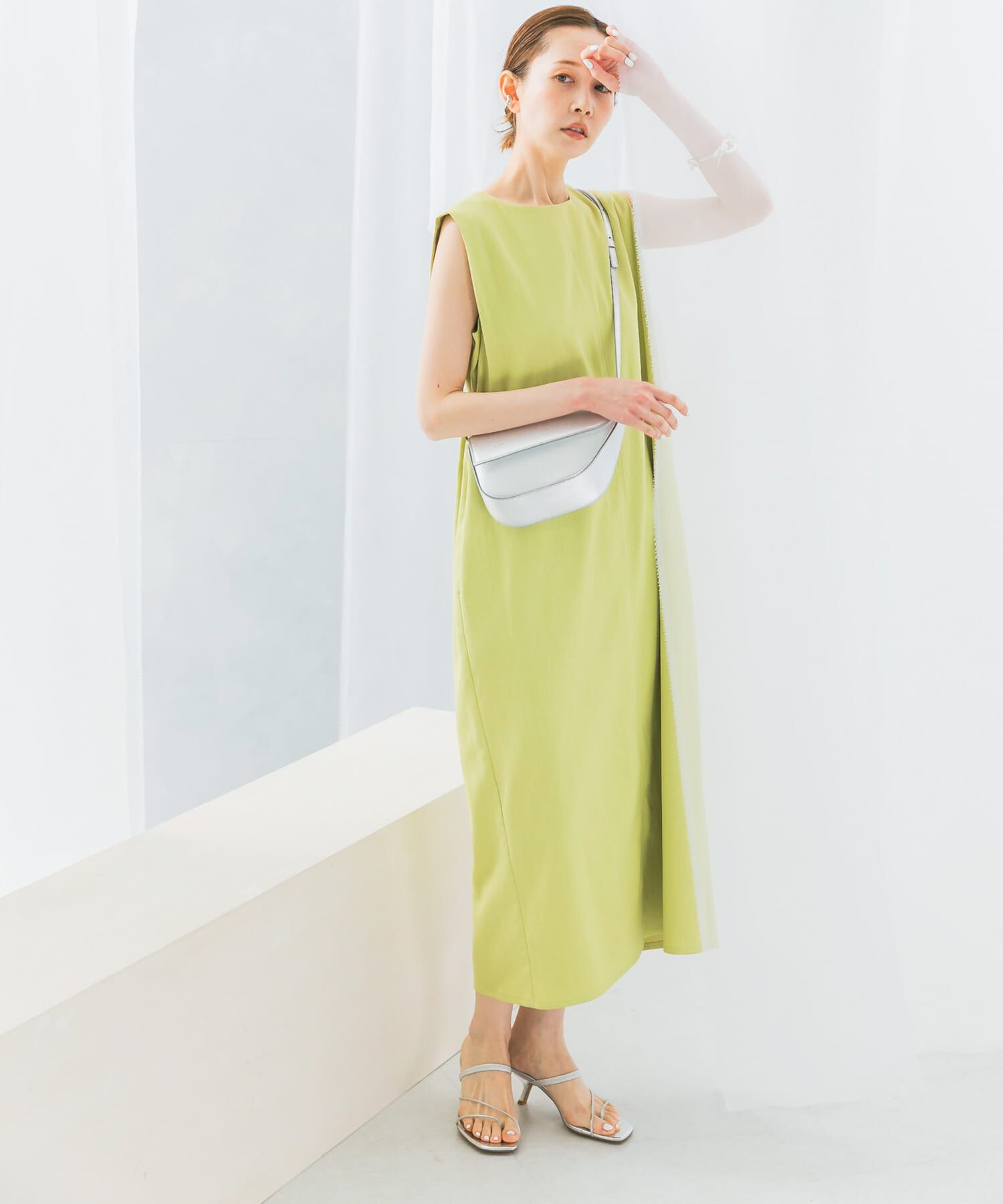 URBAN RESEARCH ROSSO「接触冷感リネン混ストレートワンピース」|ワンピース|