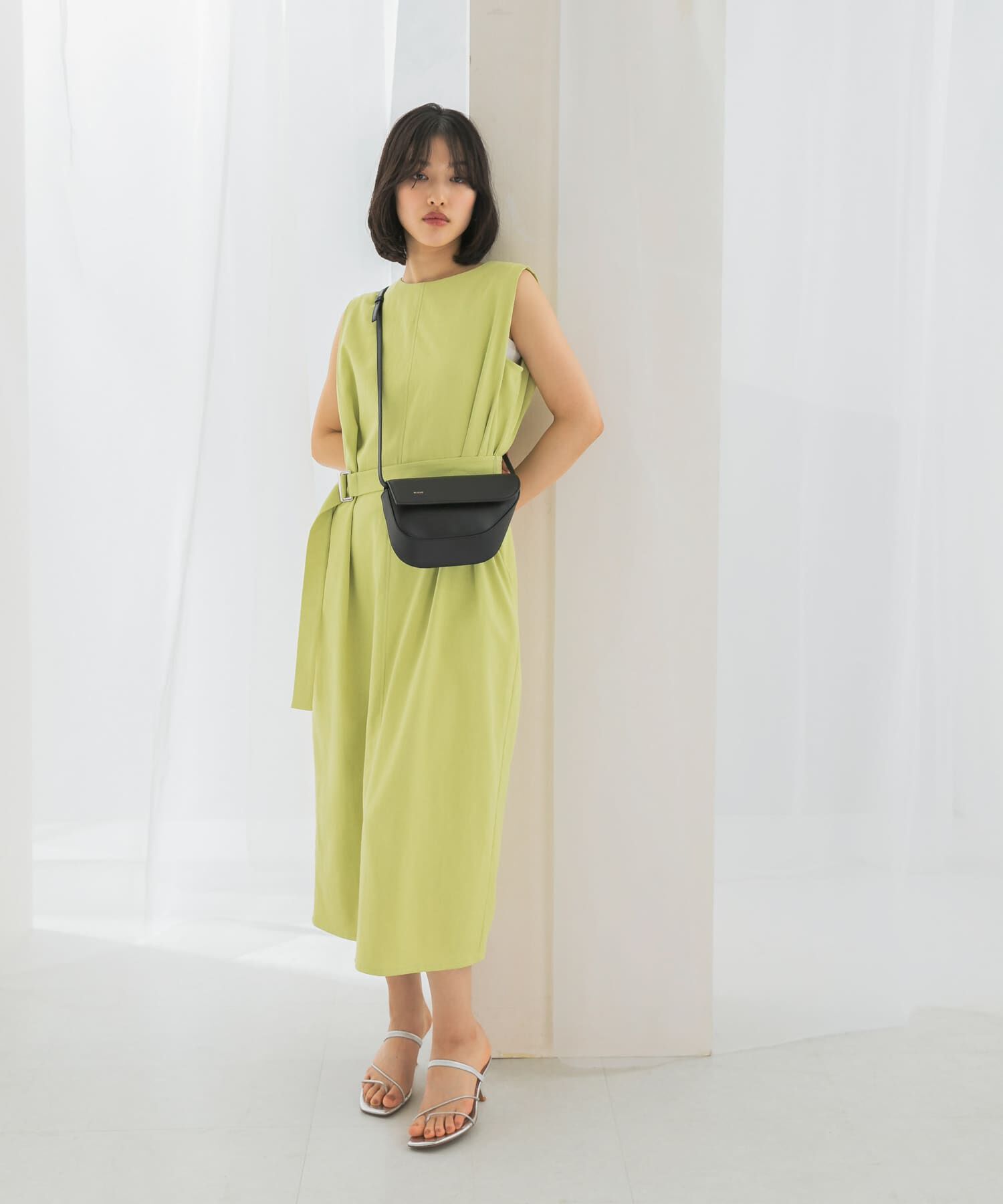 URBAN RESEARCH ROSSO「接触冷感リネン混ストレートワンピース」|ワンピース|