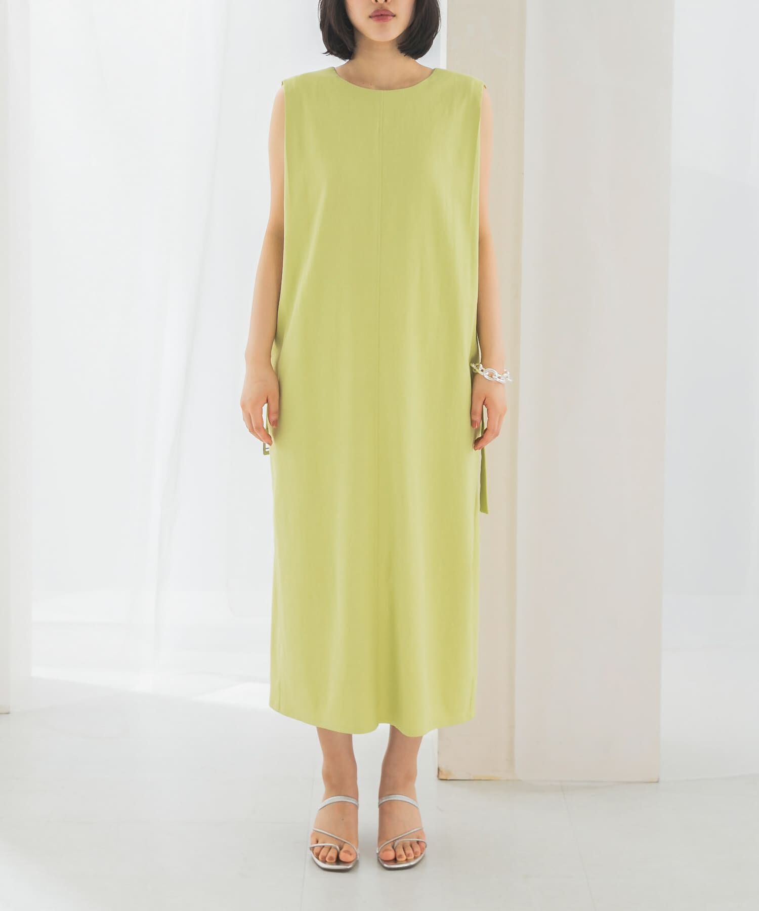 URBAN RESEARCH ROSSO「接触冷感リネン混ストレートワンピース」|ワンピース|