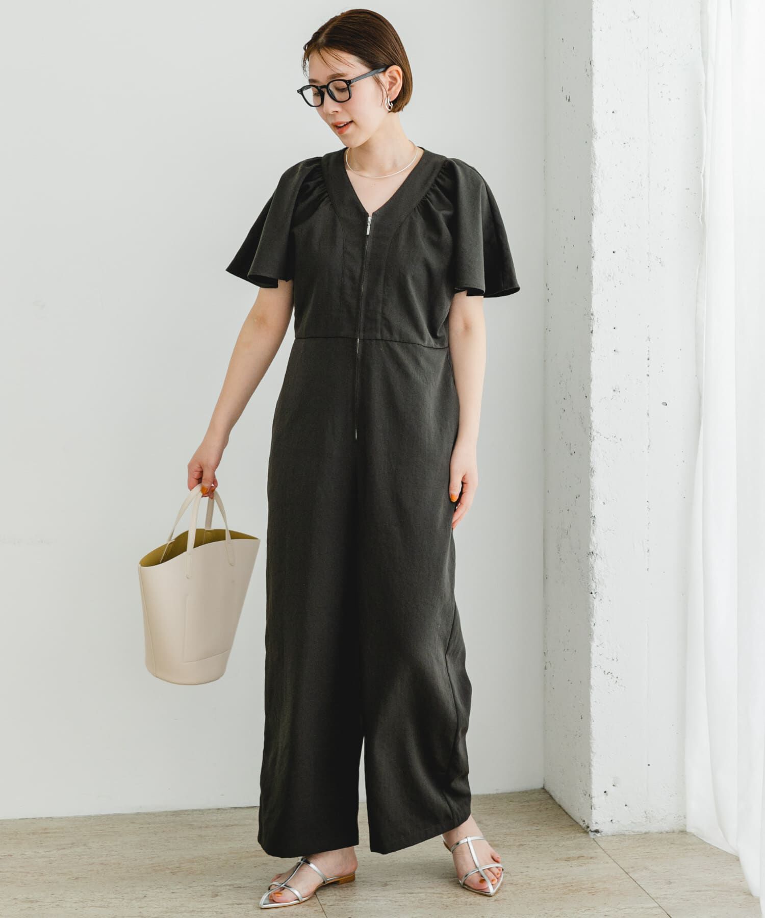 URBAN RESEARCH ROSSO「F by ROSSO　フレアスリーブオールインワン」|スカート|