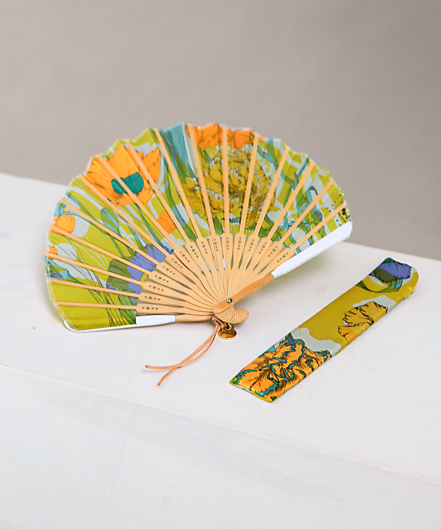 URBAN RESEARCH ROSSO「manipuri　扇子コラージュブルーム」|その他|イエロー