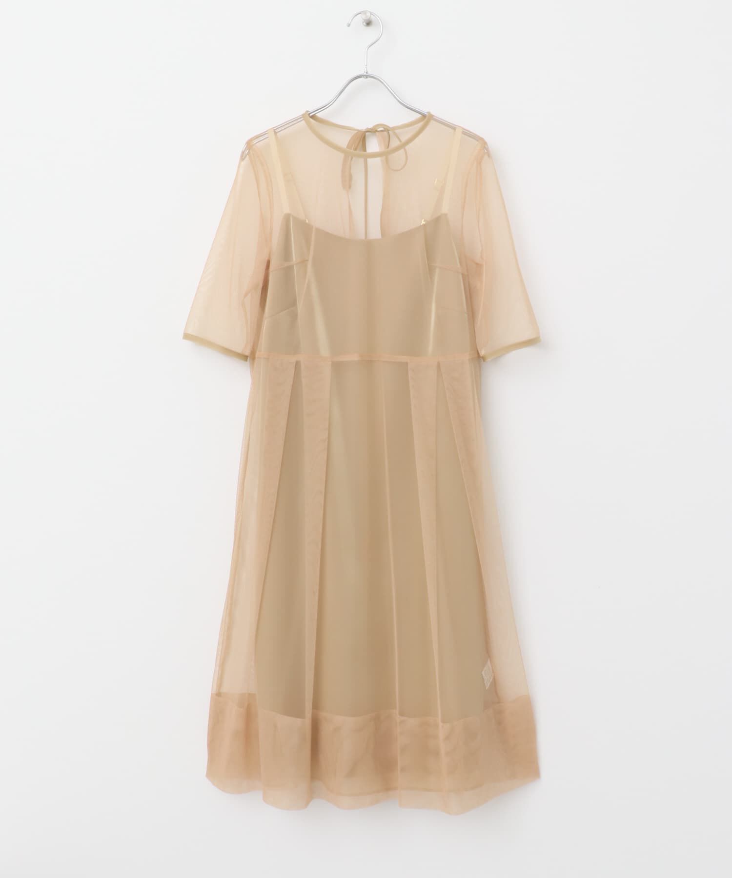 URBAN RESEARCH ROSSO「kaene　シャンブレーキャミドッキングドレス(sh)」|ワンピース|