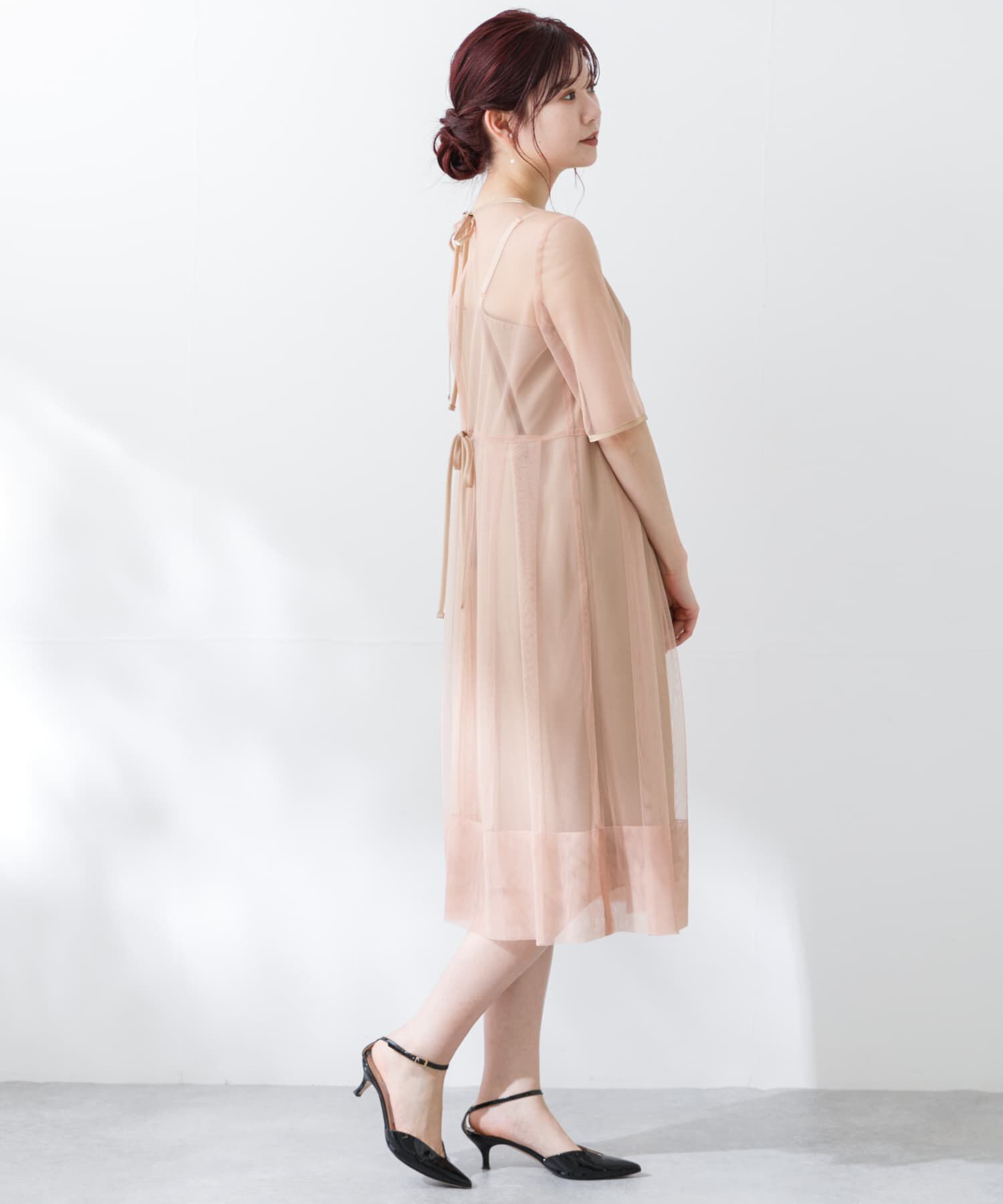 URBAN RESEARCH ROSSO「kaene　シャンブレーキャミドッキングドレス(sh)」|ワンピース|