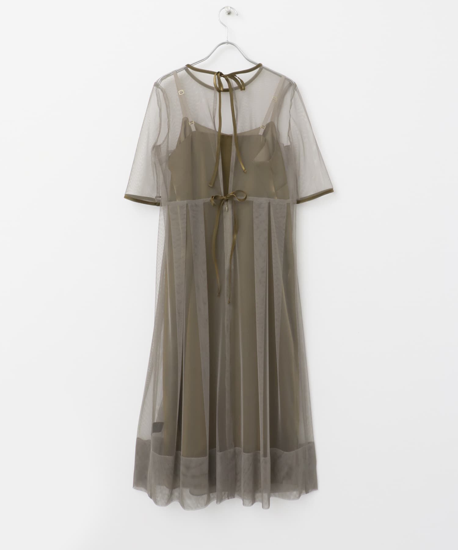 URBAN RESEARCH ROSSO「kaene　シャンブレーキャミドッキングドレス(lo)」|ワンピース|