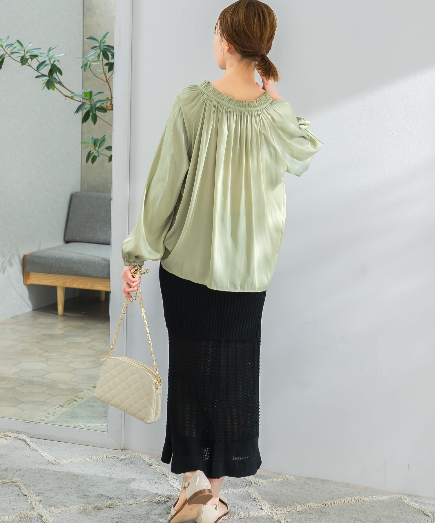 URBAN RESEARCH ROSSO「TRICOTE　PATTERN SKIRT」|スカート|