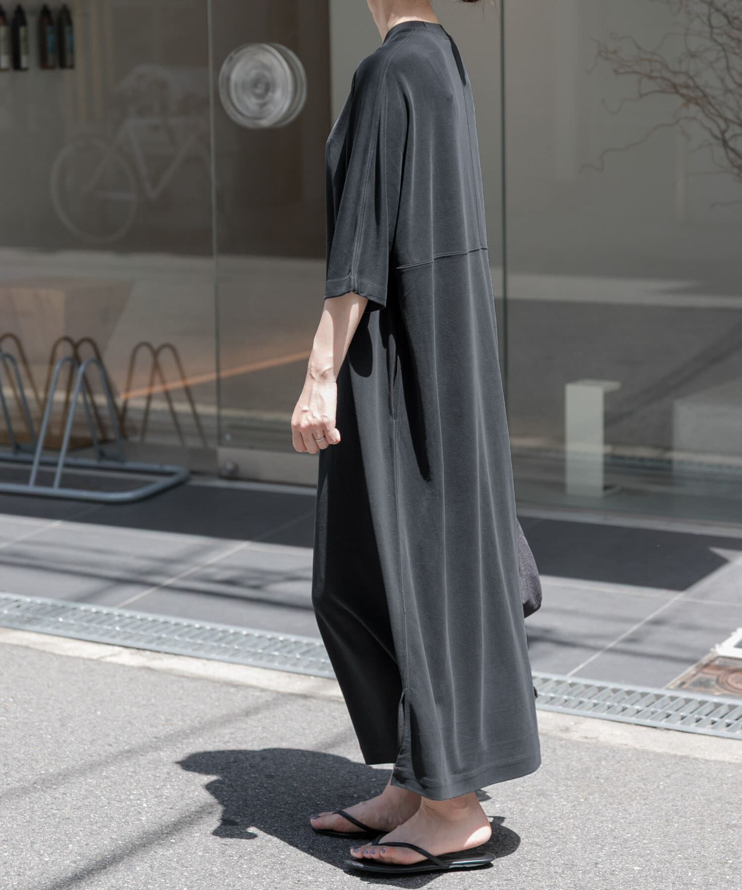 URBAN RESEARCH DOORS「FORK&SPOON　モダールカノコクルーネックワンピース」|ワンピース|