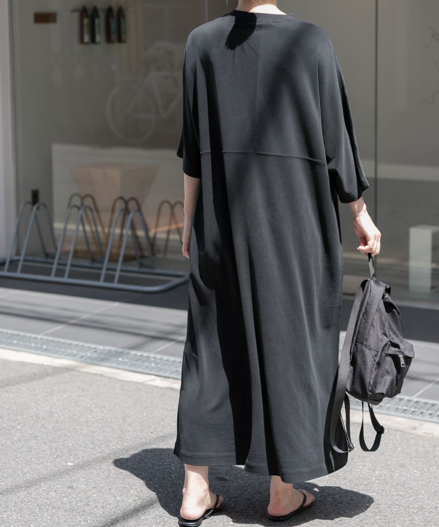 URBAN RESEARCH DOORS「FORK&SPOON　モダールカノコクルーネックワンピース」|ワンピース|