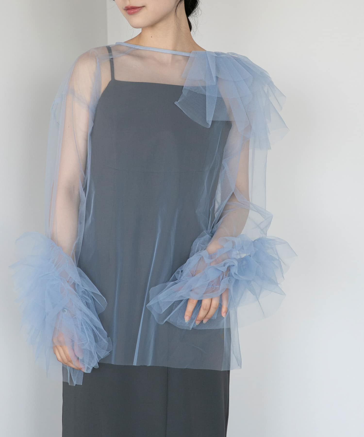URBAN RESEARCH ROSSO「ANDRESD　blooming tulle dress」|ワンピース|