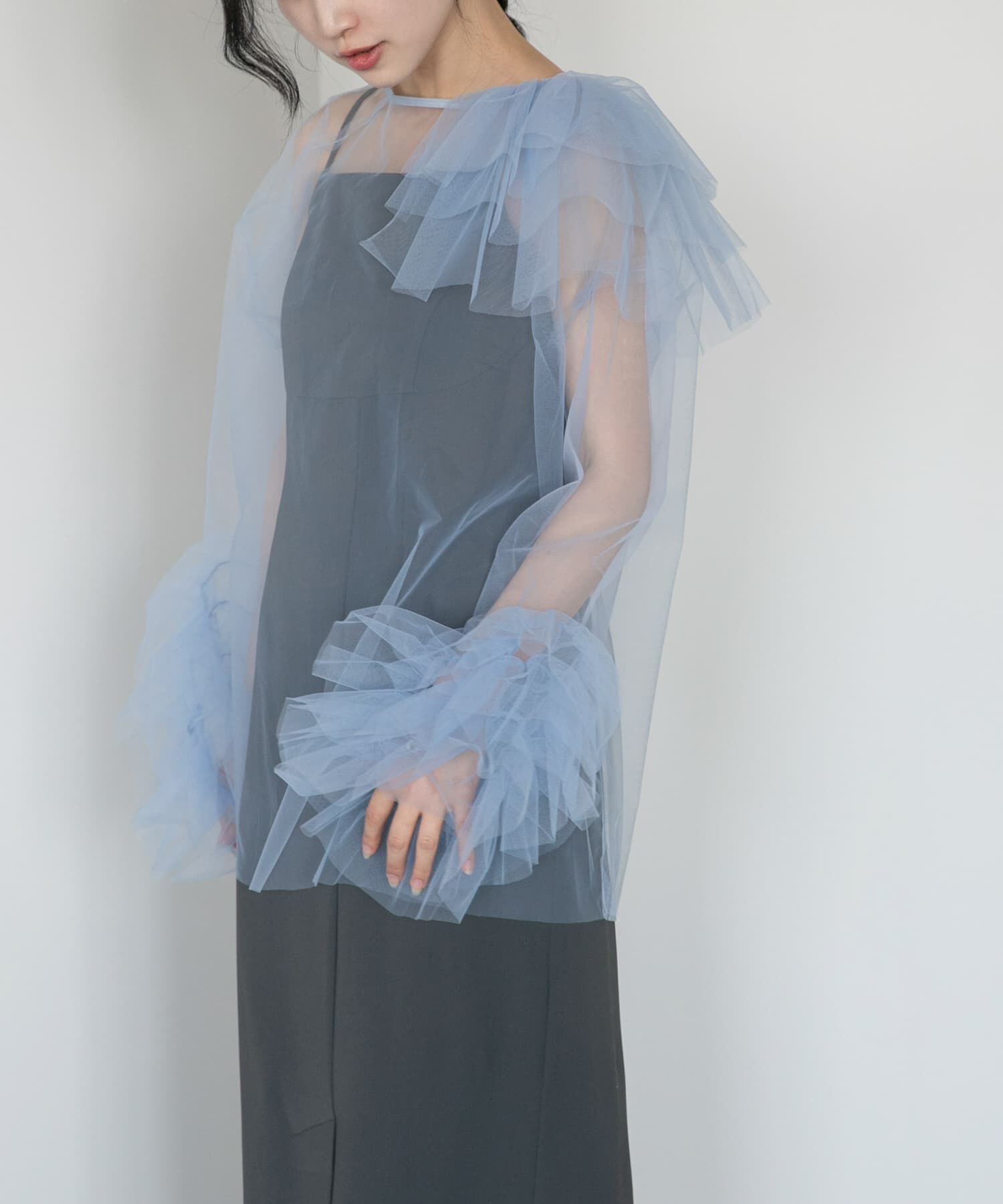 URBAN RESEARCH ROSSO「ANDRESD　blooming tulle dress」|ワンピース|