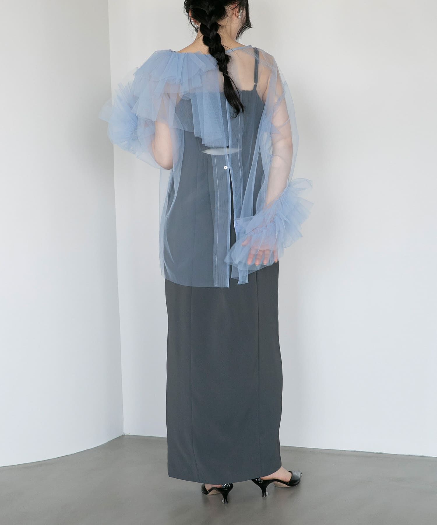 URBAN RESEARCH ROSSO「ANDRESD　blooming tulle dress」|ワンピース|