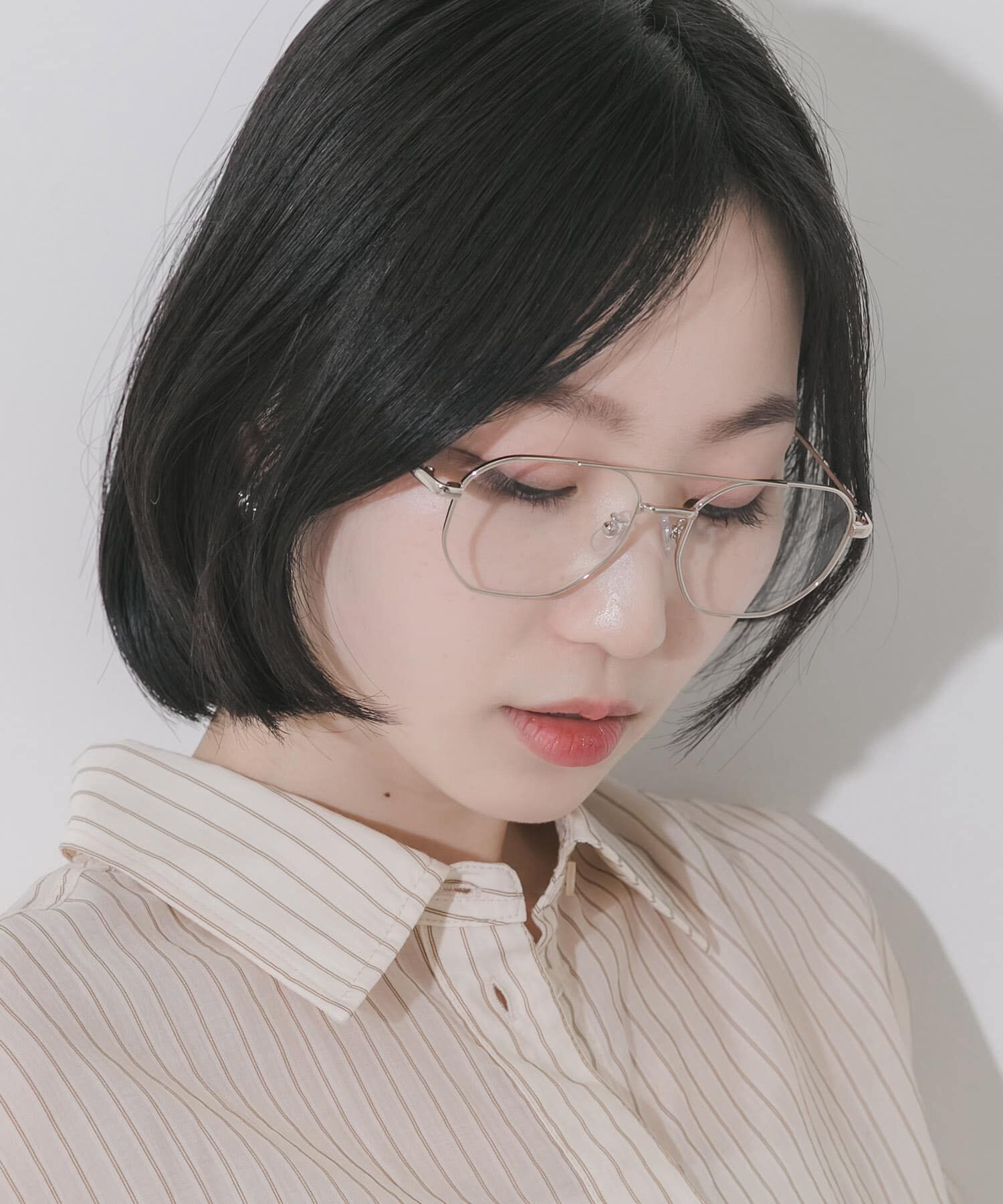 SMELLY「ダブルブリッジダテメガネ」|メガネ|