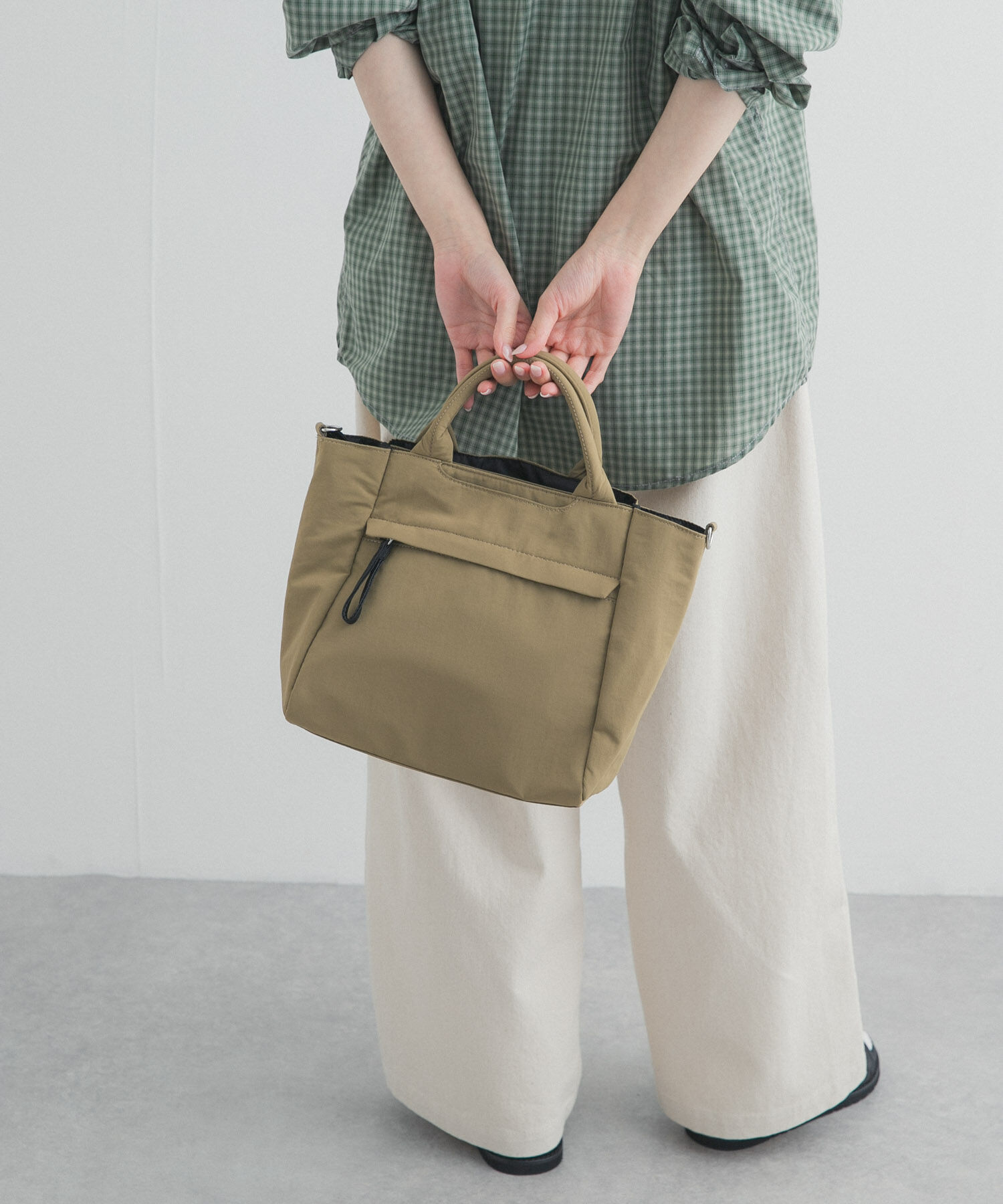 URBAN RESEARCH DOORS「ウォッシャブル2WAYトートバッグ」|トートバッグ|ベージュ