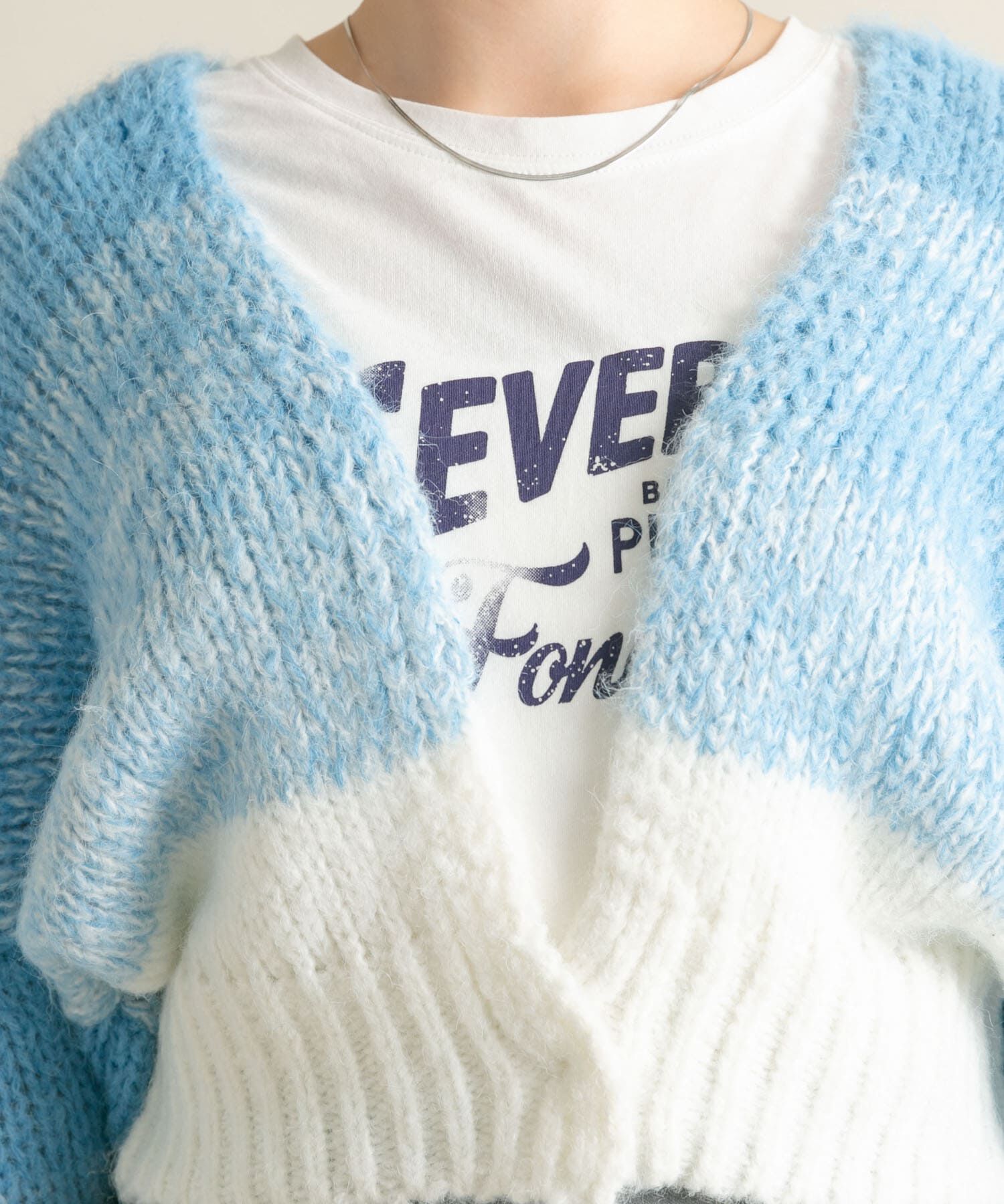  「『WEB/一部店舗限定』グラデーションショートカーディガン」|カーディガン|