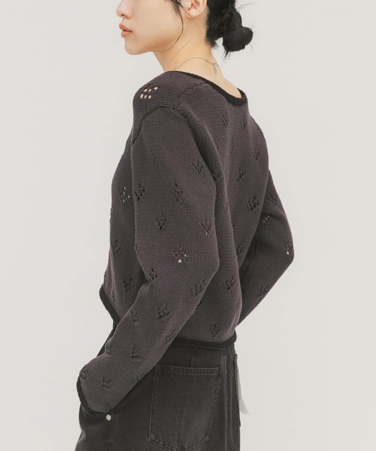 「アイレットコンパクトカーディガン」|カーディガン|