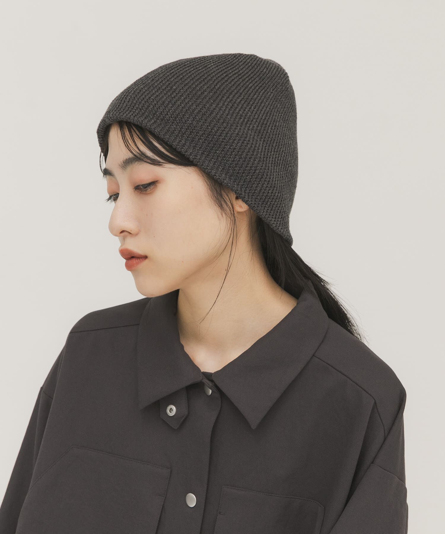 「リブニットビーニー」|ニット帽|