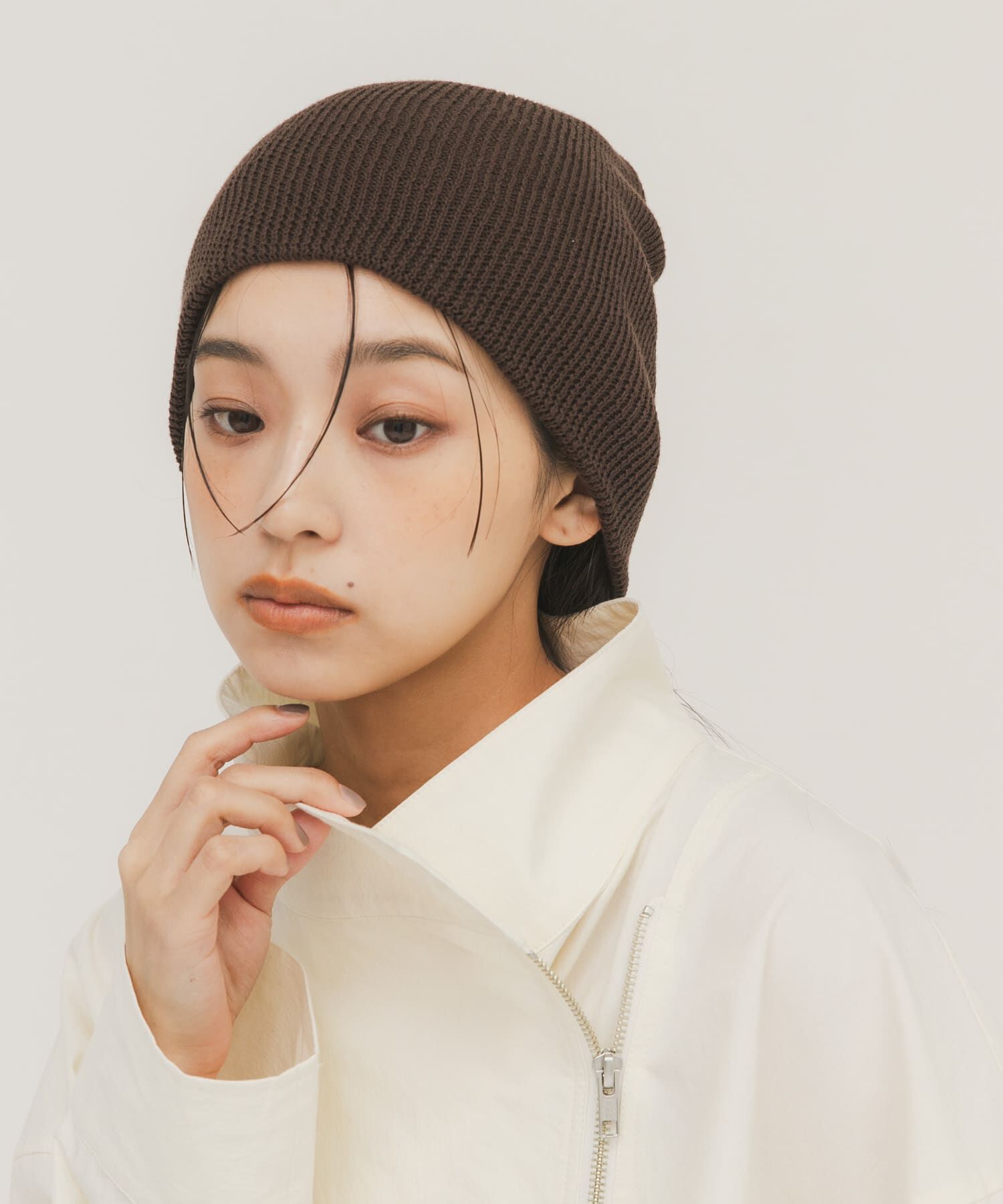  「リブニットビーニー」|ニット帽|