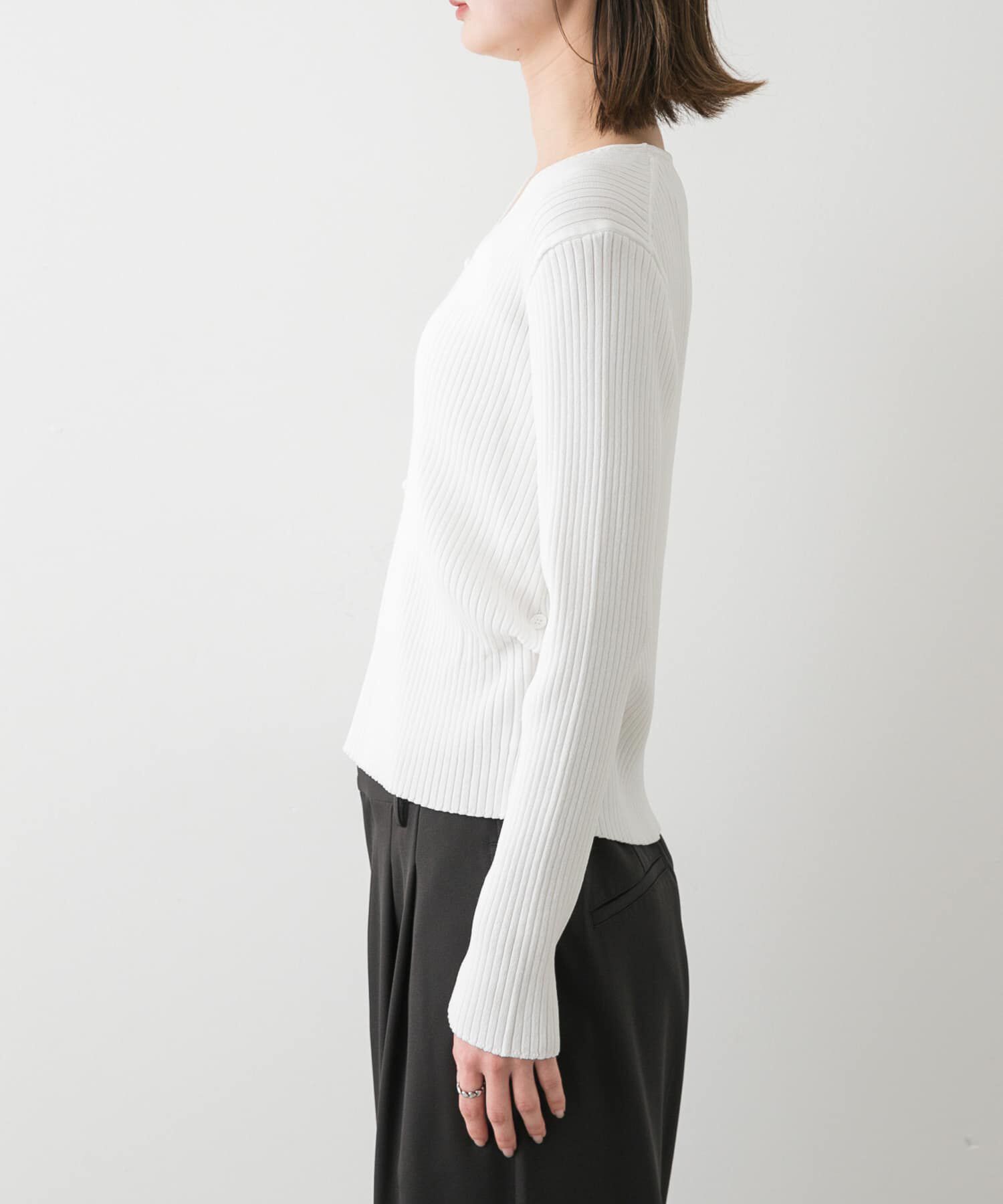 SENSE OF PLACE by URBAN RESEARCH「サイドタックコンパクトリブカーディガン」|カーディガン|