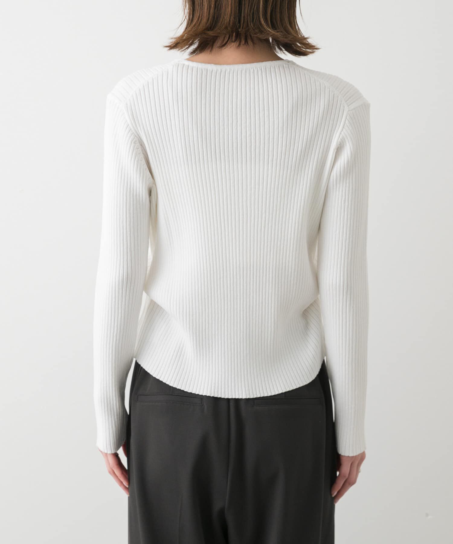 SENSE OF PLACE by URBAN RESEARCH「サイドタックコンパクトリブカーディガン」|カーディガン|