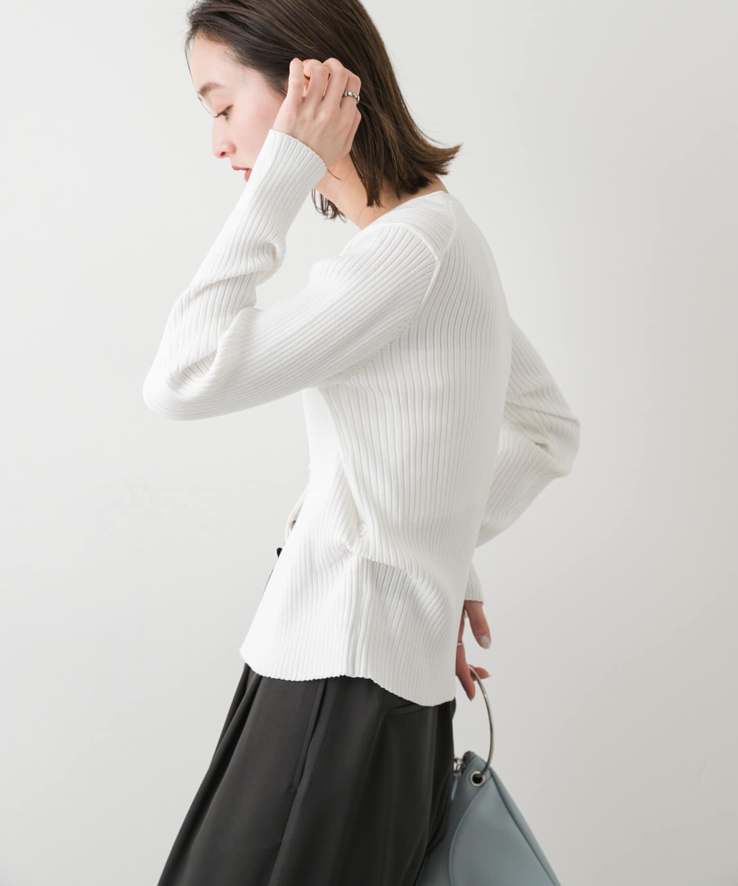 SENSE OF PLACE by URBAN RESEARCH「サイドタックコンパクトリブカーディガン」|カーディガン|